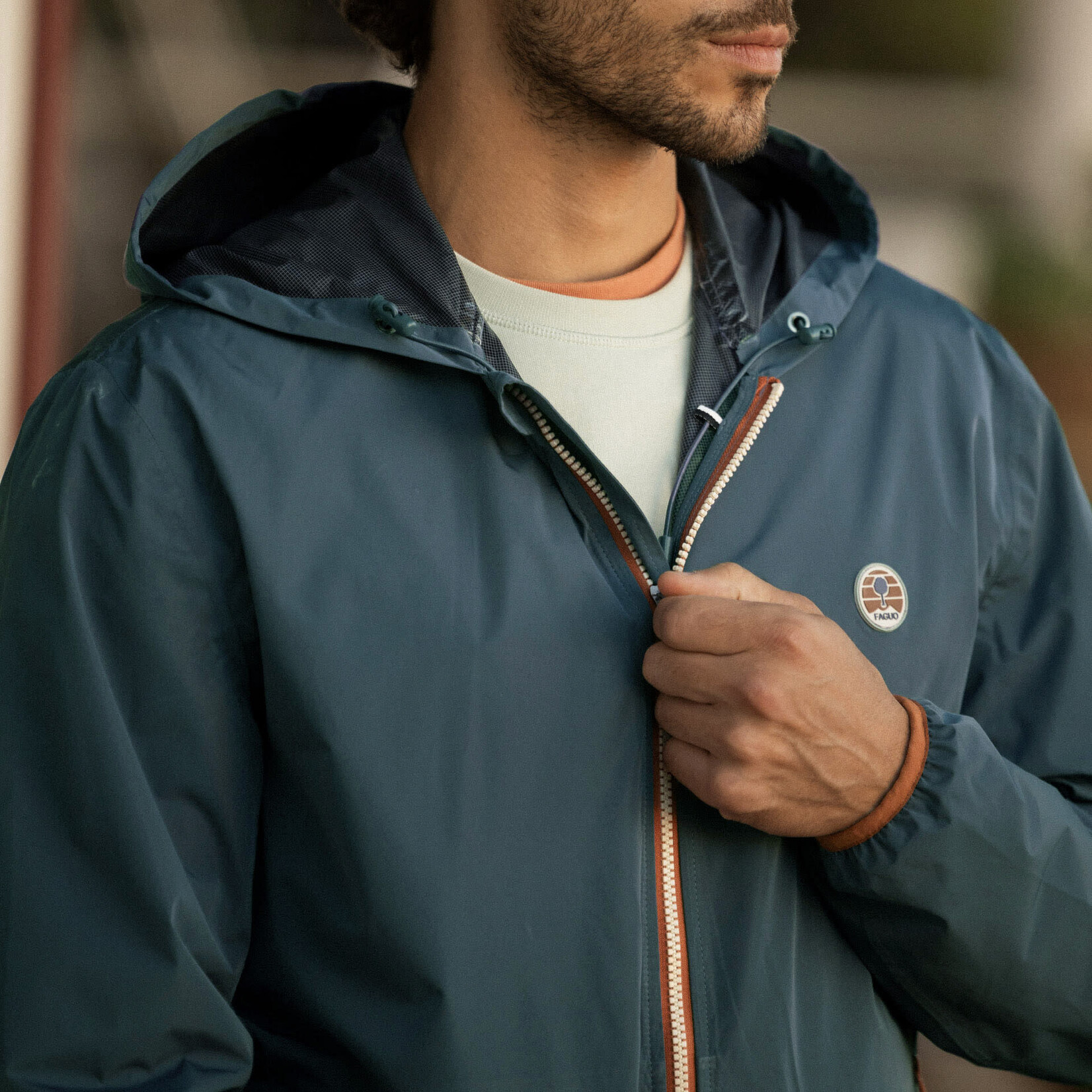 Faguo Faguo – imperméable Carnoet - bleu