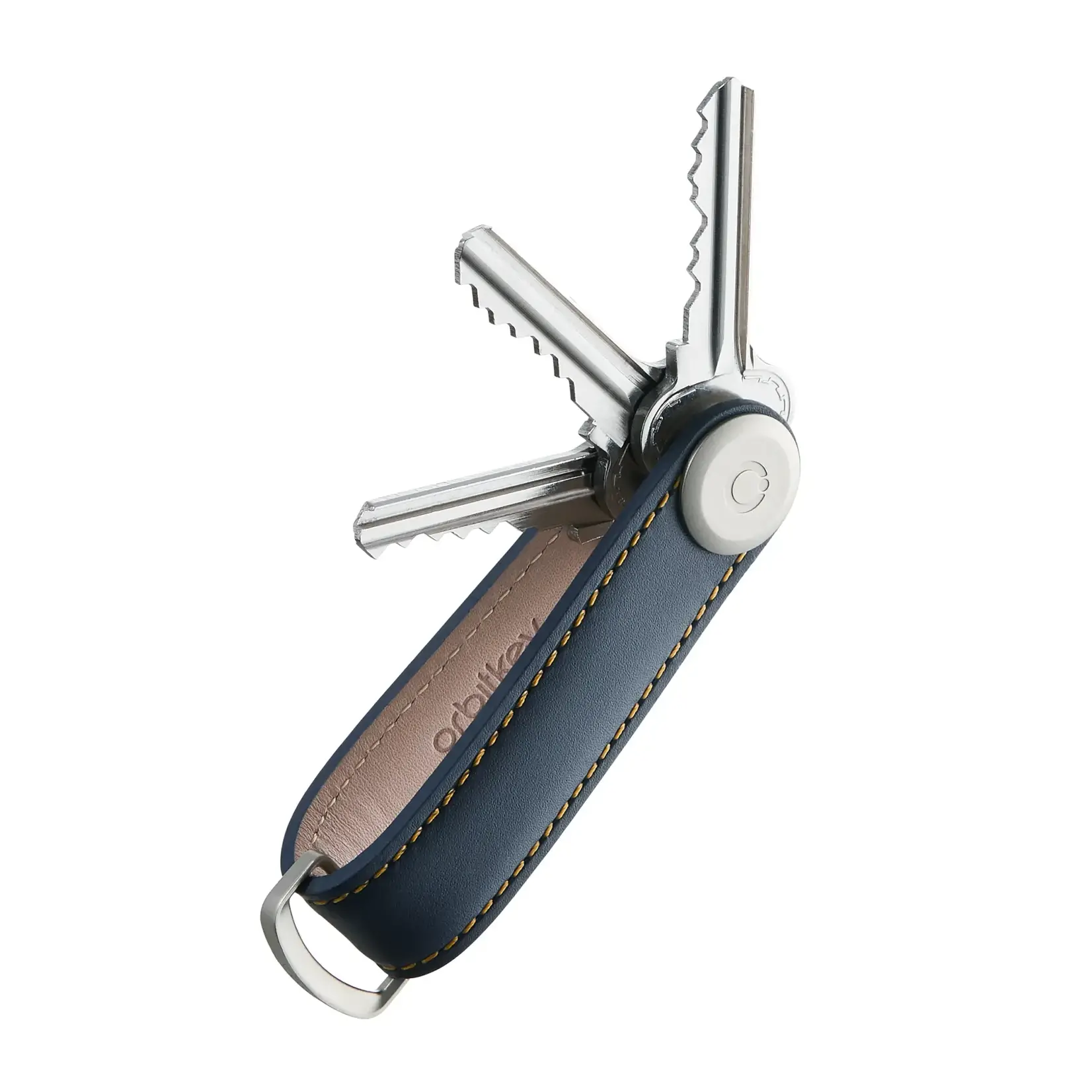 Orbitkey Orbitkey - porte-clés - cuir - navy / tan