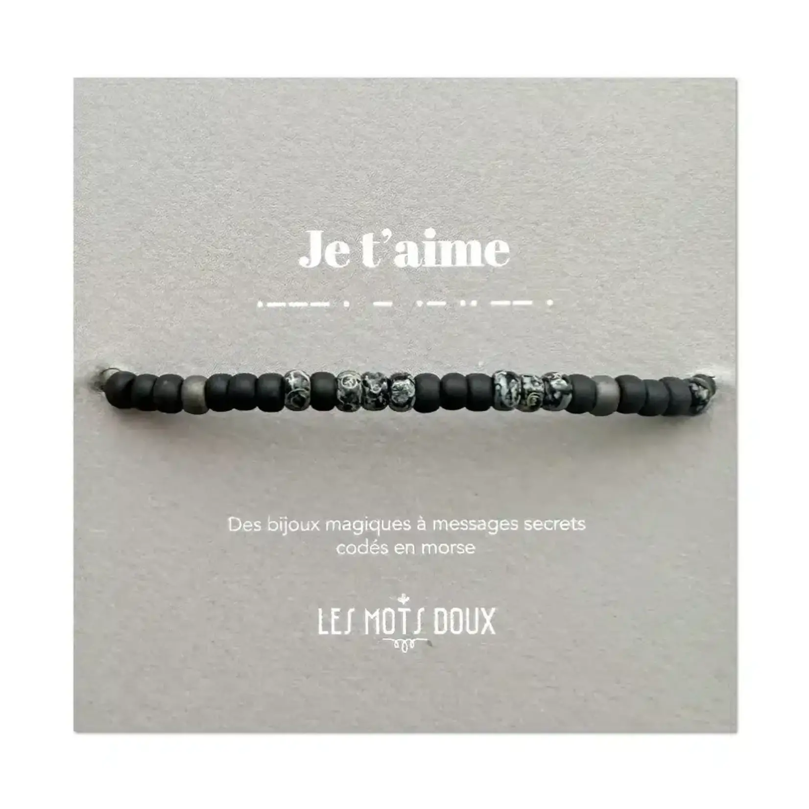 Les Mots Doux Les Mots Doux – bracelet homme - je t'aime