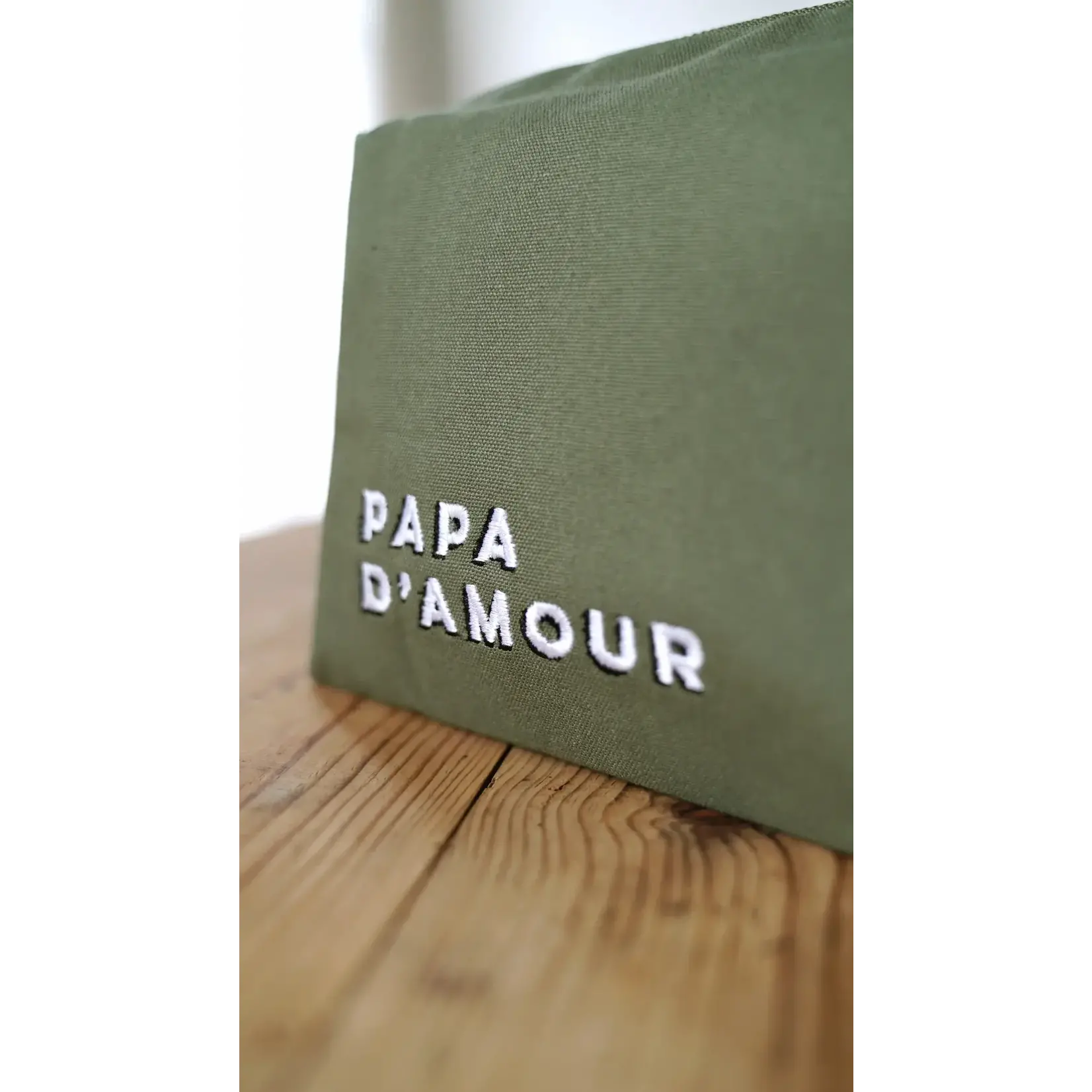 Family Impact Stories Family Impact Stories – trousse de toilette – papa d'amour - vert olive