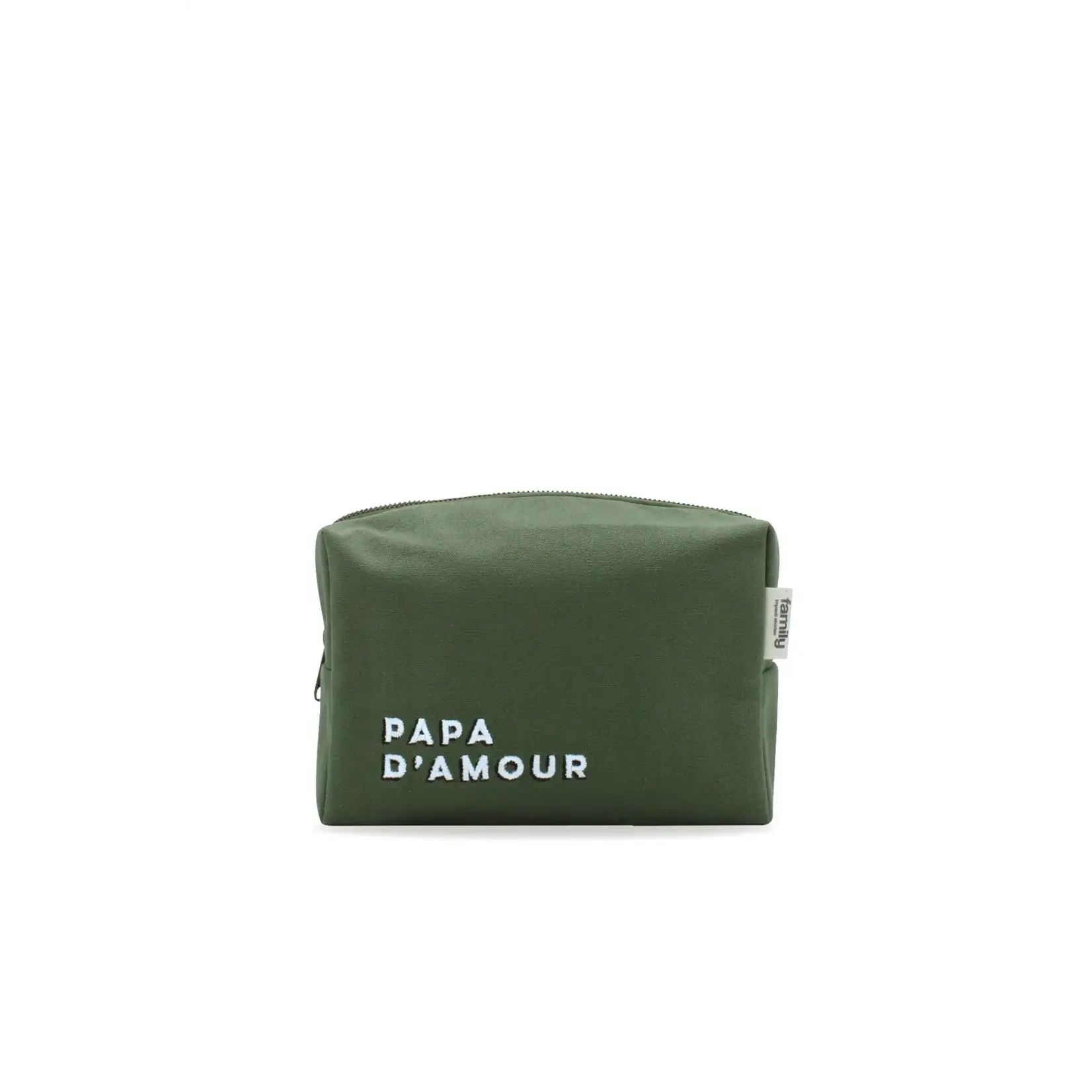 Family Impact Stories Family Impact Stories – trousse de toilette – papa d'amour - vert olive