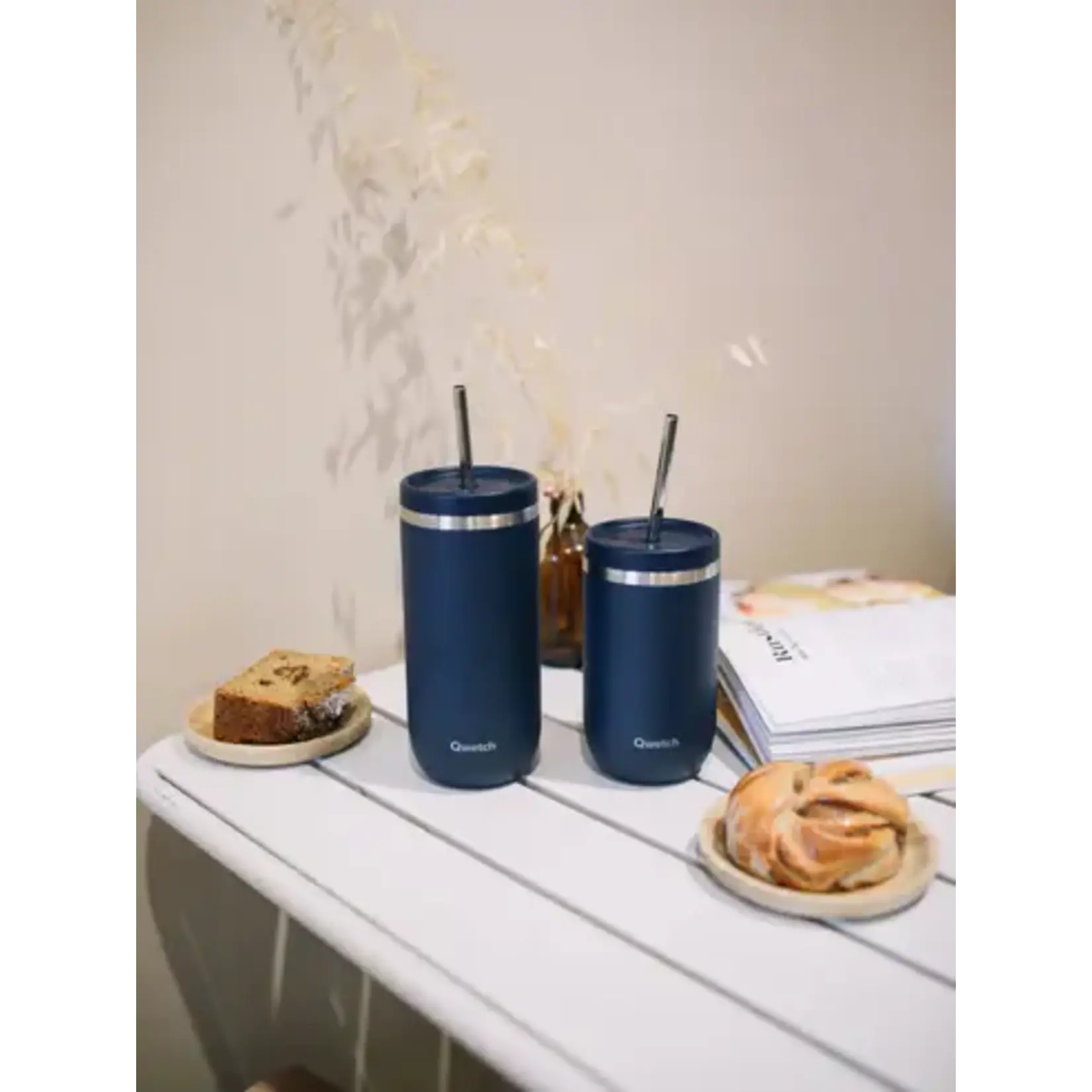 Qwetch Qwetch – cold cup isotherme - granite - bleu nuit - 600ml