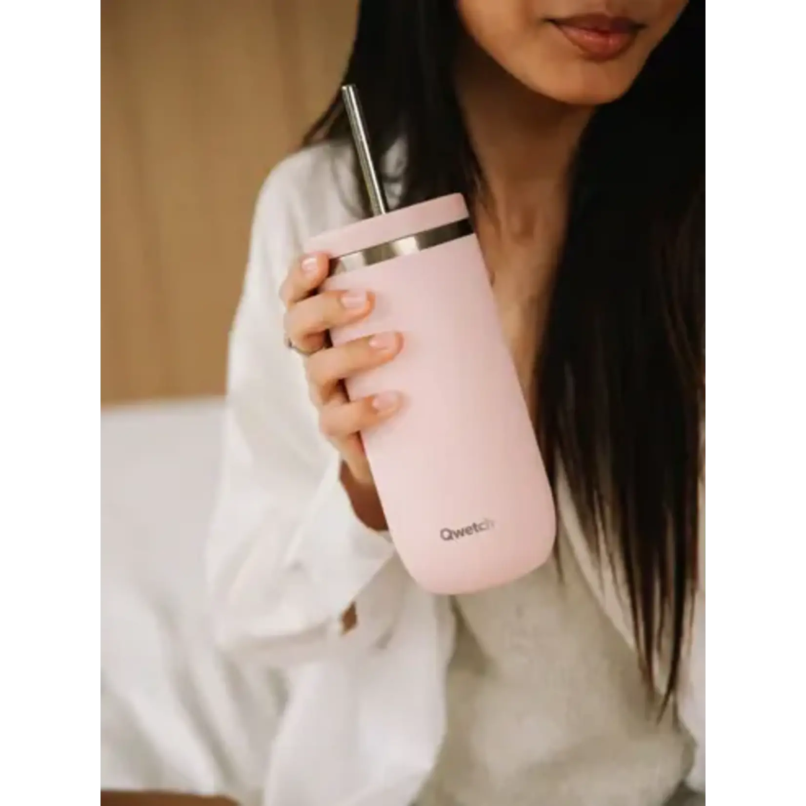 Qwetch Qwetch – cold cup isotherme - pastel - rose - 470ml