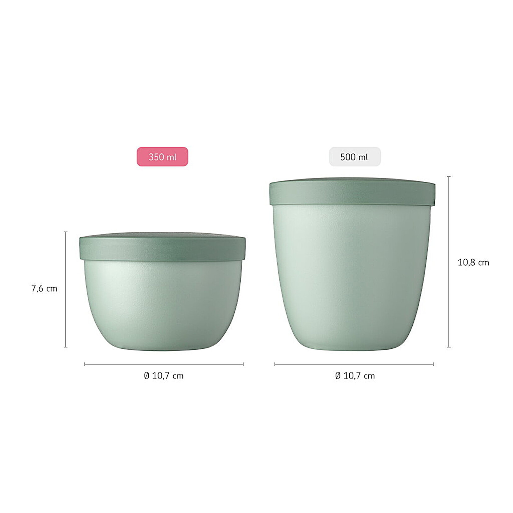 Mepal Mépal - snack pot ellipse 350ml - nordic sage