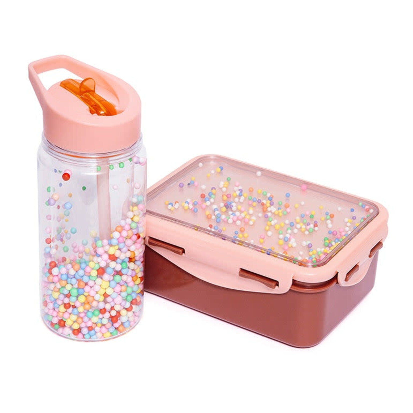 Petit Monkey Petit Monkey – lunchbox - pop – rose