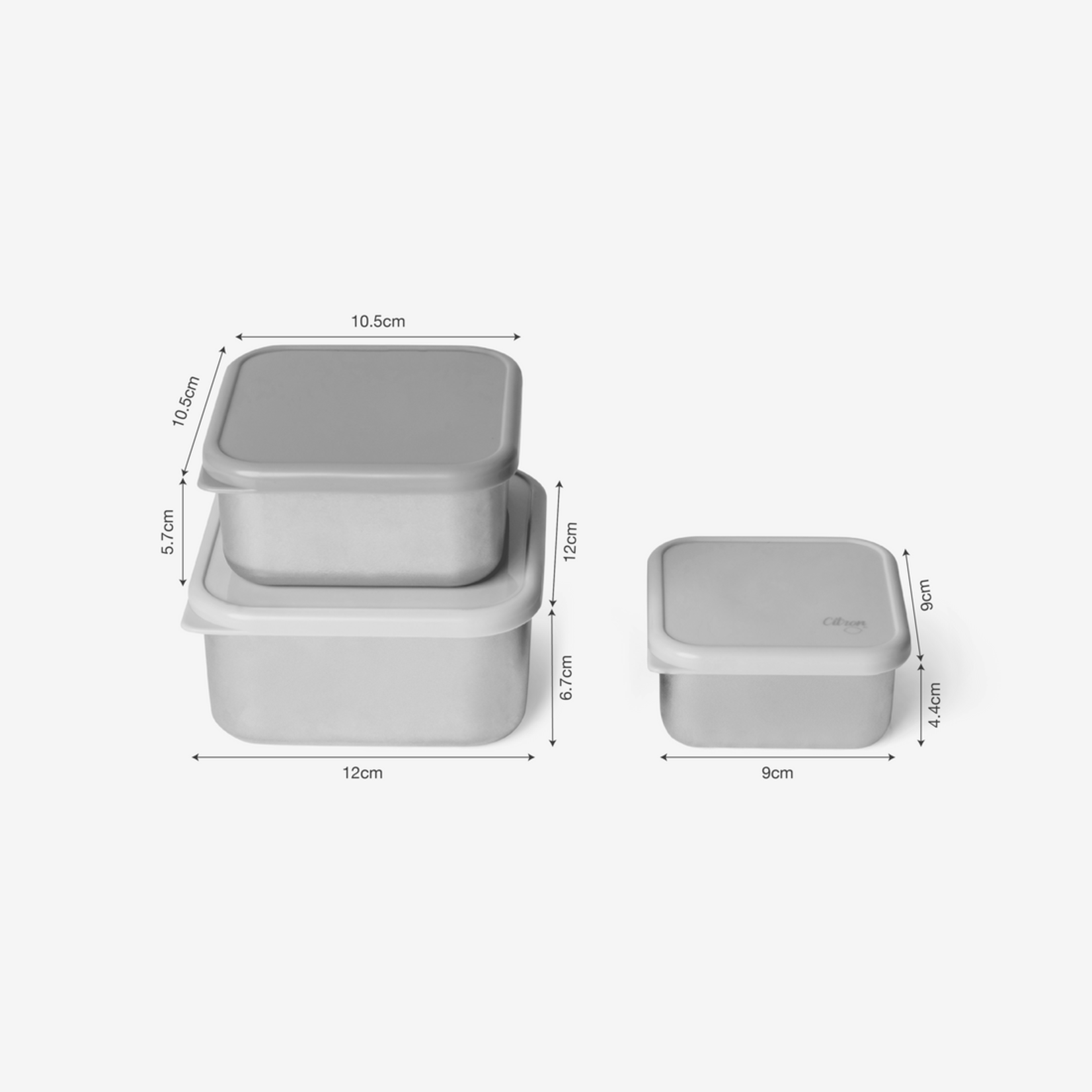 Citron Citron - set de 3 boites inox - licorne
