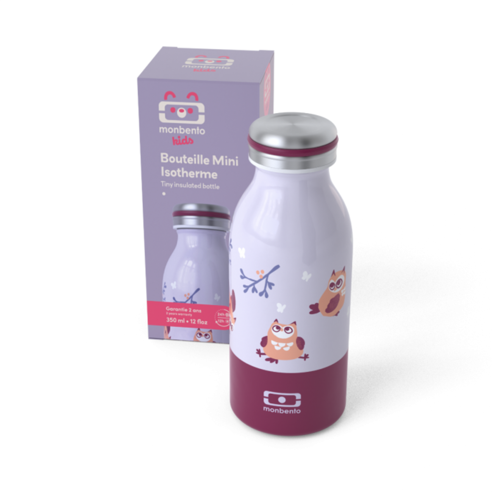 Monbento Monbento – cooly - bouteille isotherme enfant - Owly - mauve