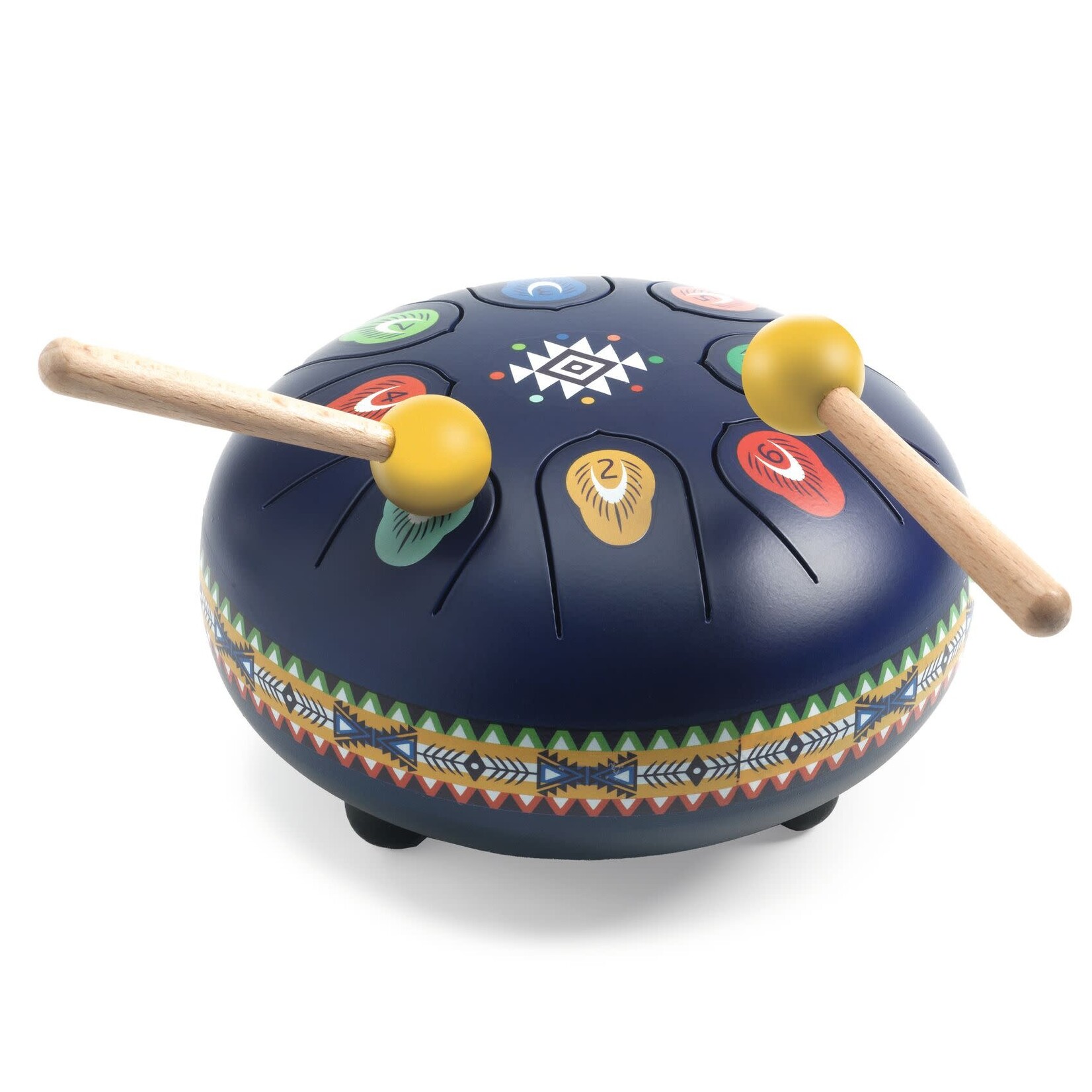 Djeco Djeco - animambo  - tambour à languettes - 8 notes - bleu