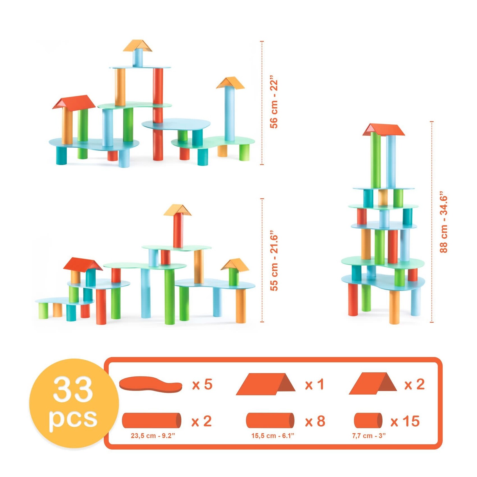 Djeco Djeco - jeu de construction - tubulo