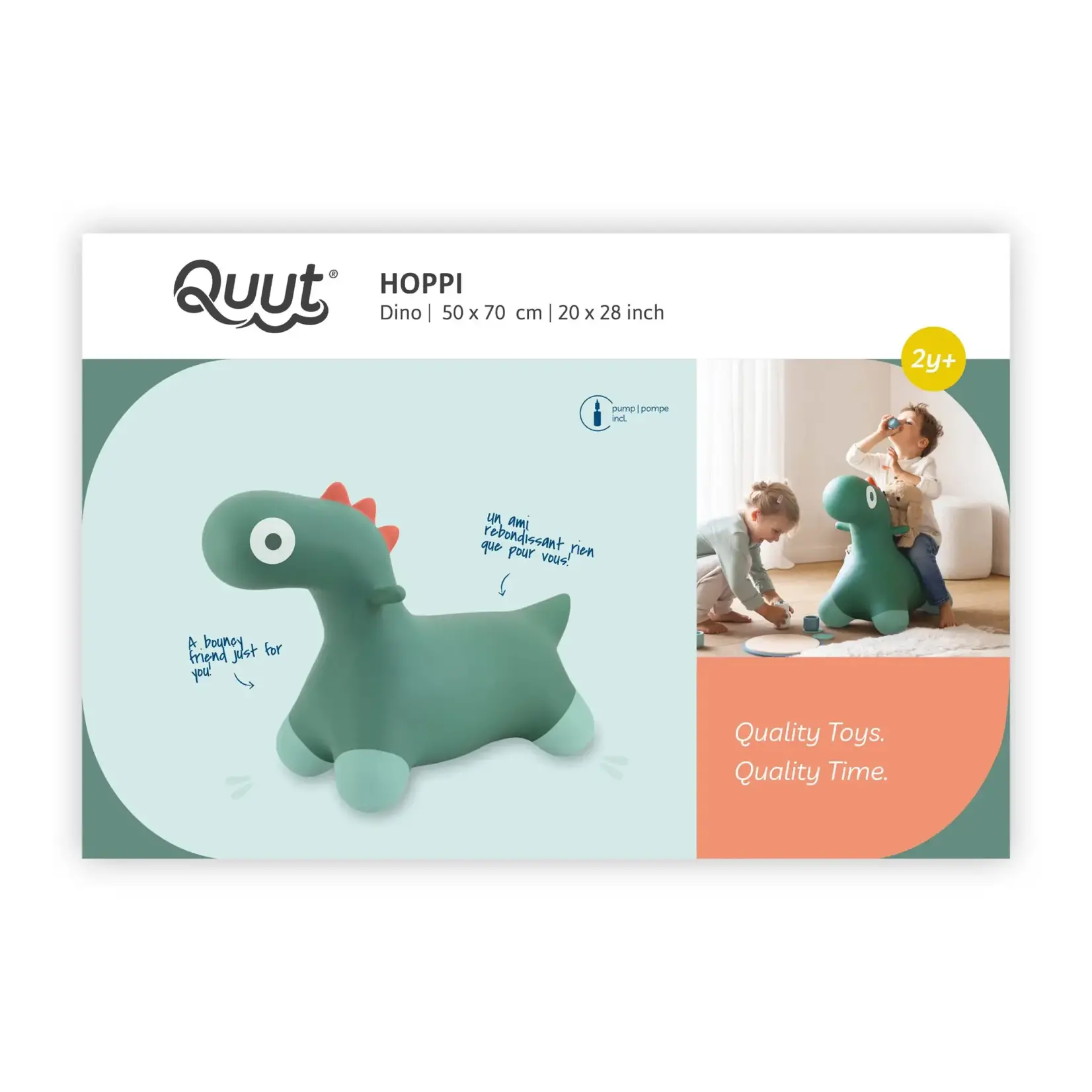 Quut Quut – hoppi - animal sauteur - dino vert