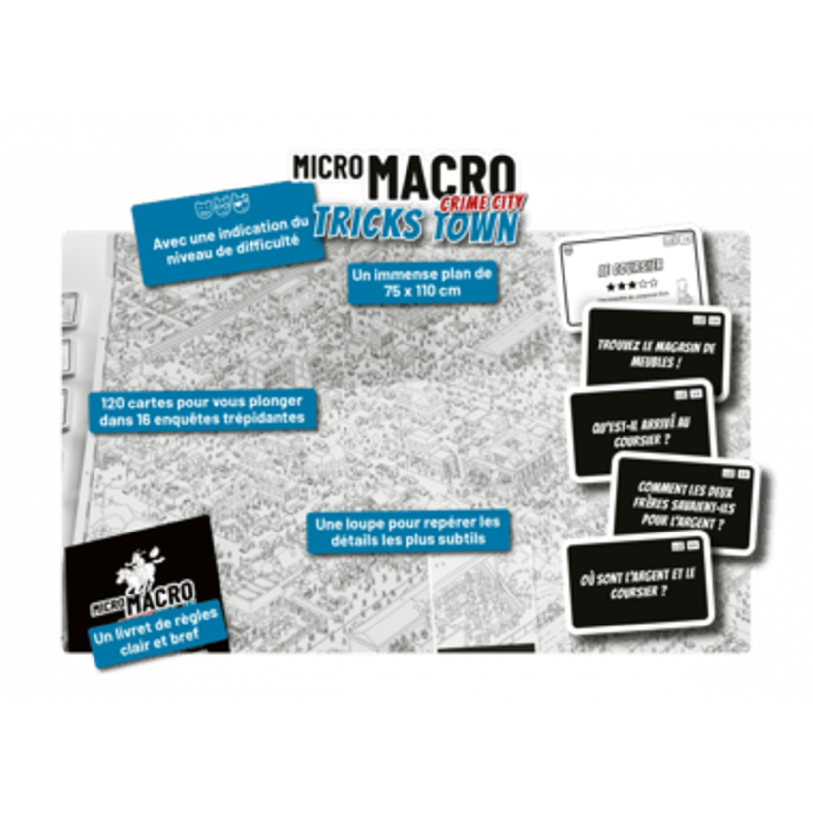 Jeux de société Micro macro – crime city 3 – tricks town