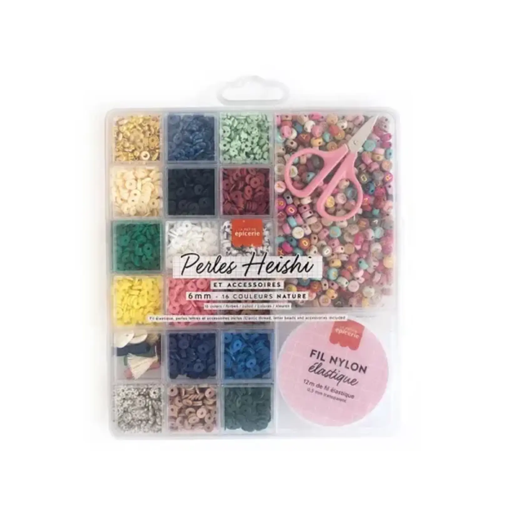 La petite épicerie La petite épicerie - perles Heishi - maxi boite - nature