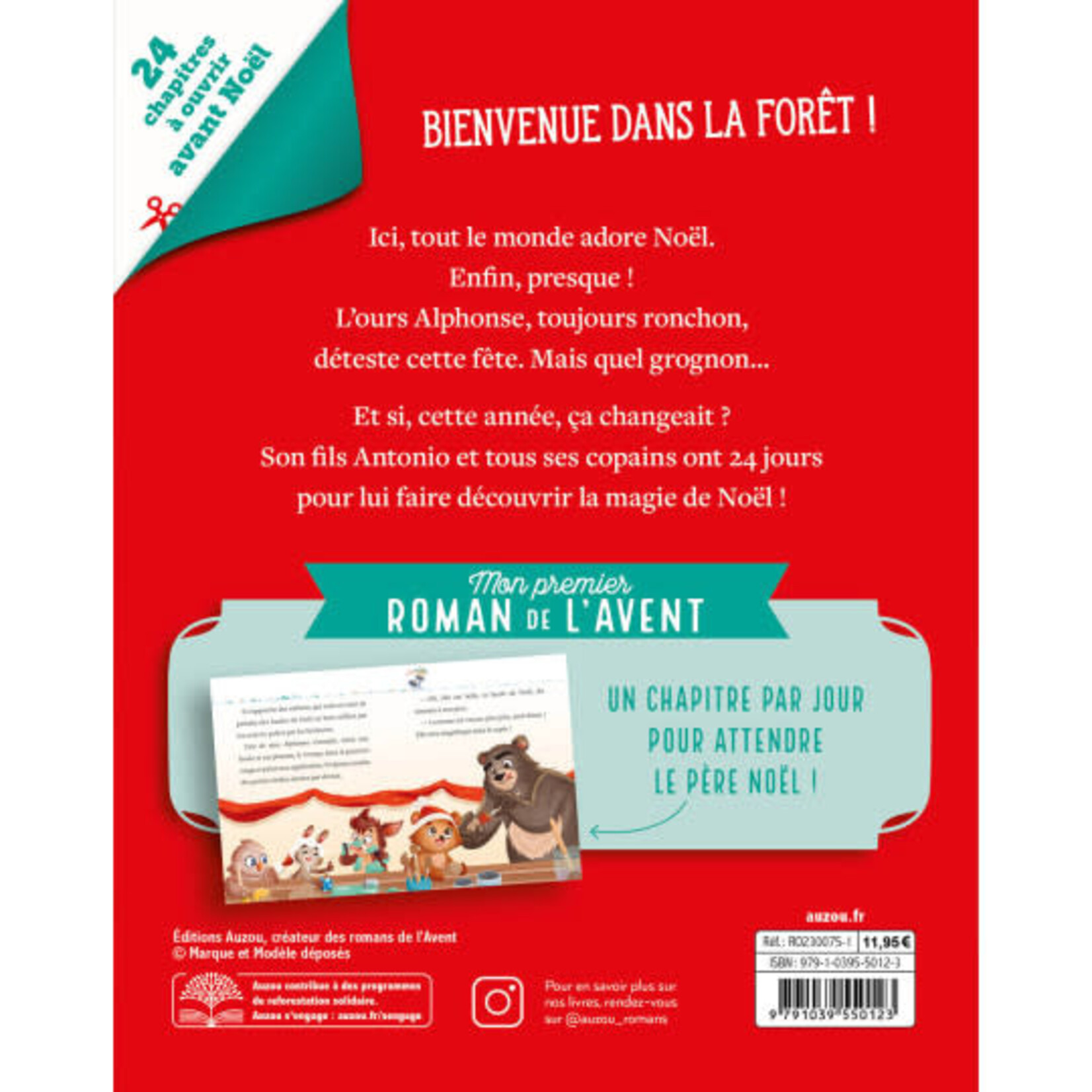 Auzou Mon premier roman de l'Avent - le Noël des animaux