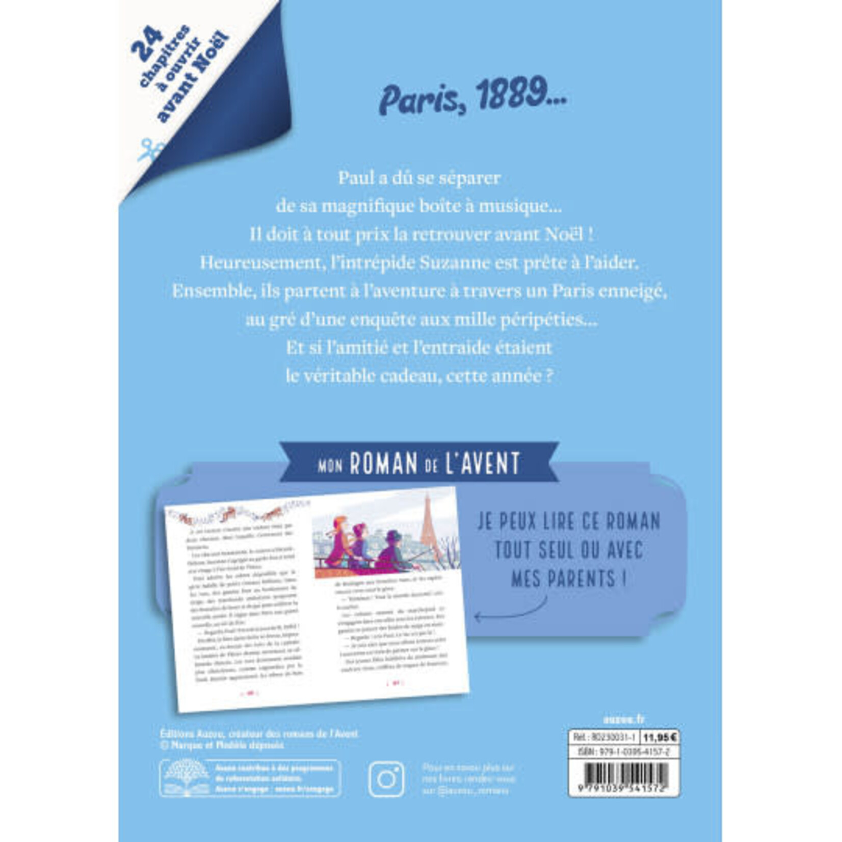 Auzou Roman de l’Avent – un Noël à Paris