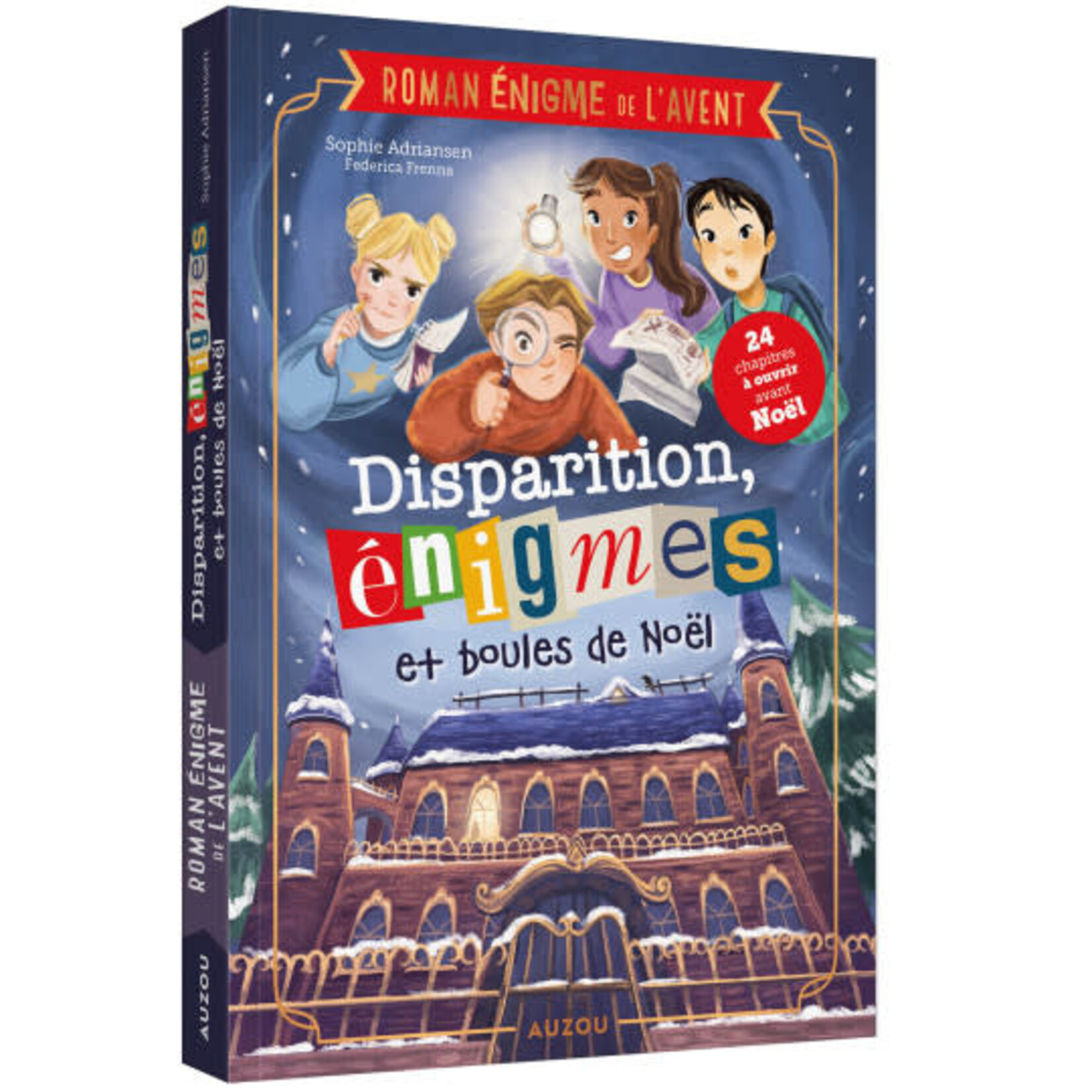 Auzou Roman de l’Avent - disparition, énigmes et boules de Noël