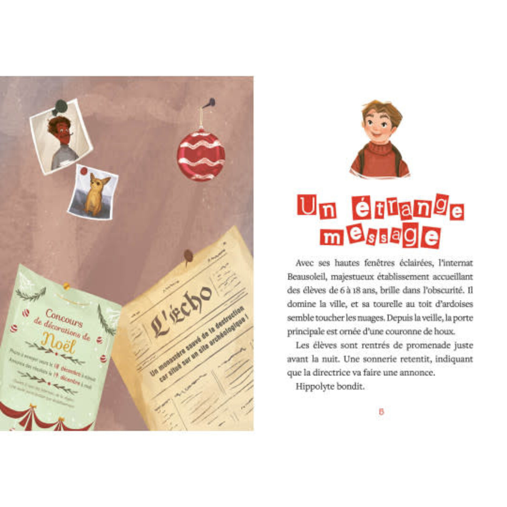 Auzou Roman de l’Avent - disparition, énigmes et boules de Noël