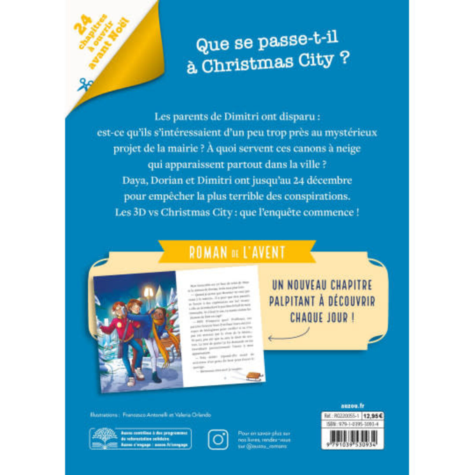 Auzou Roman de l’Avent – enquête à christmas city