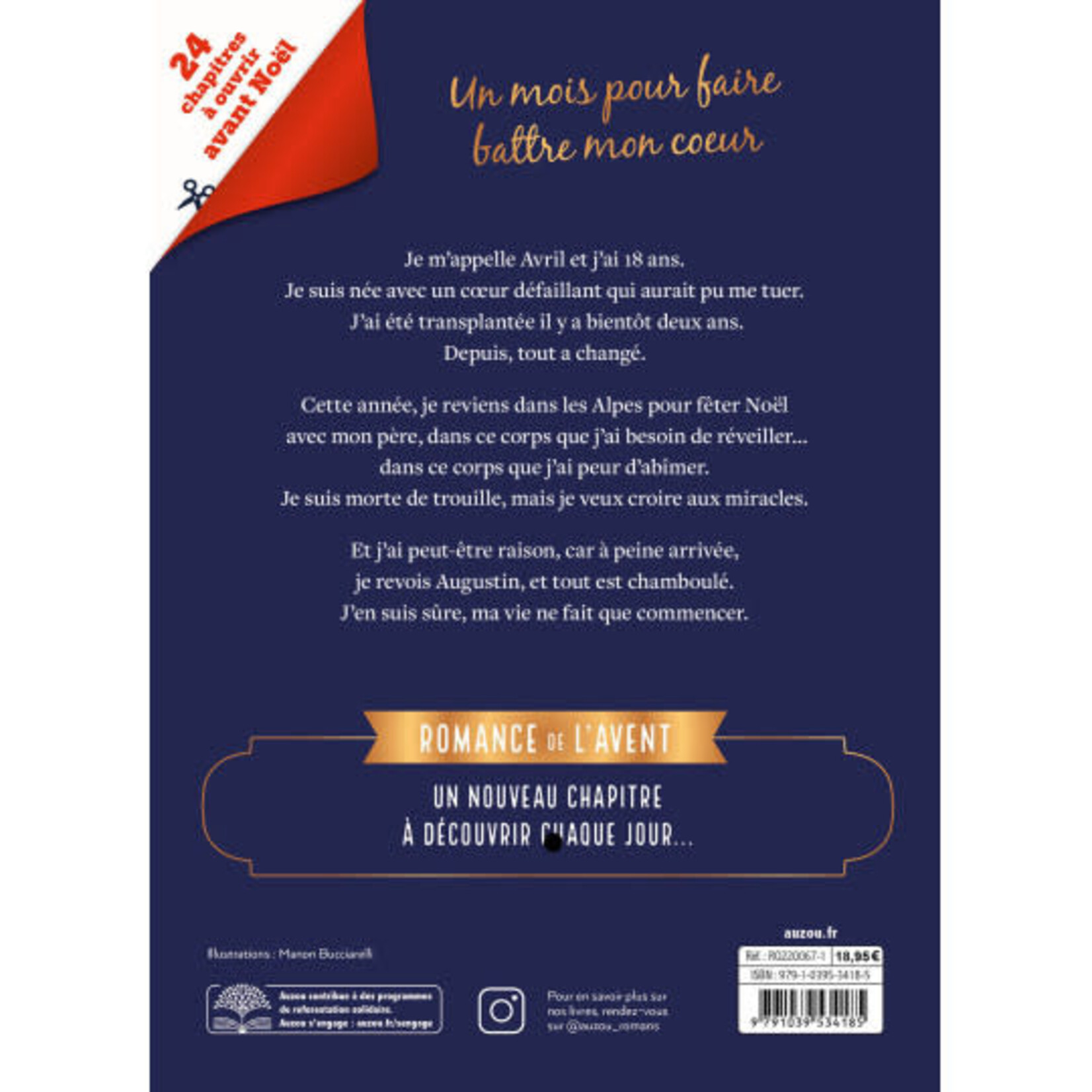 Auzou Roman de l’Avent – un coeur pour Noël