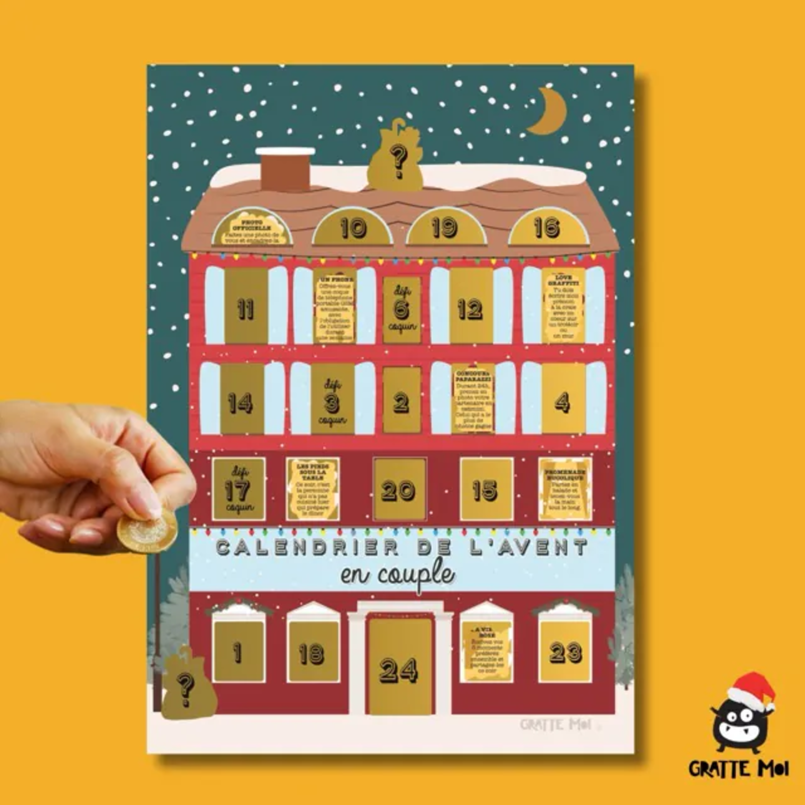 Gratte-moi Gratte-moi - calendrier de l'Avent à  gratter - en couple