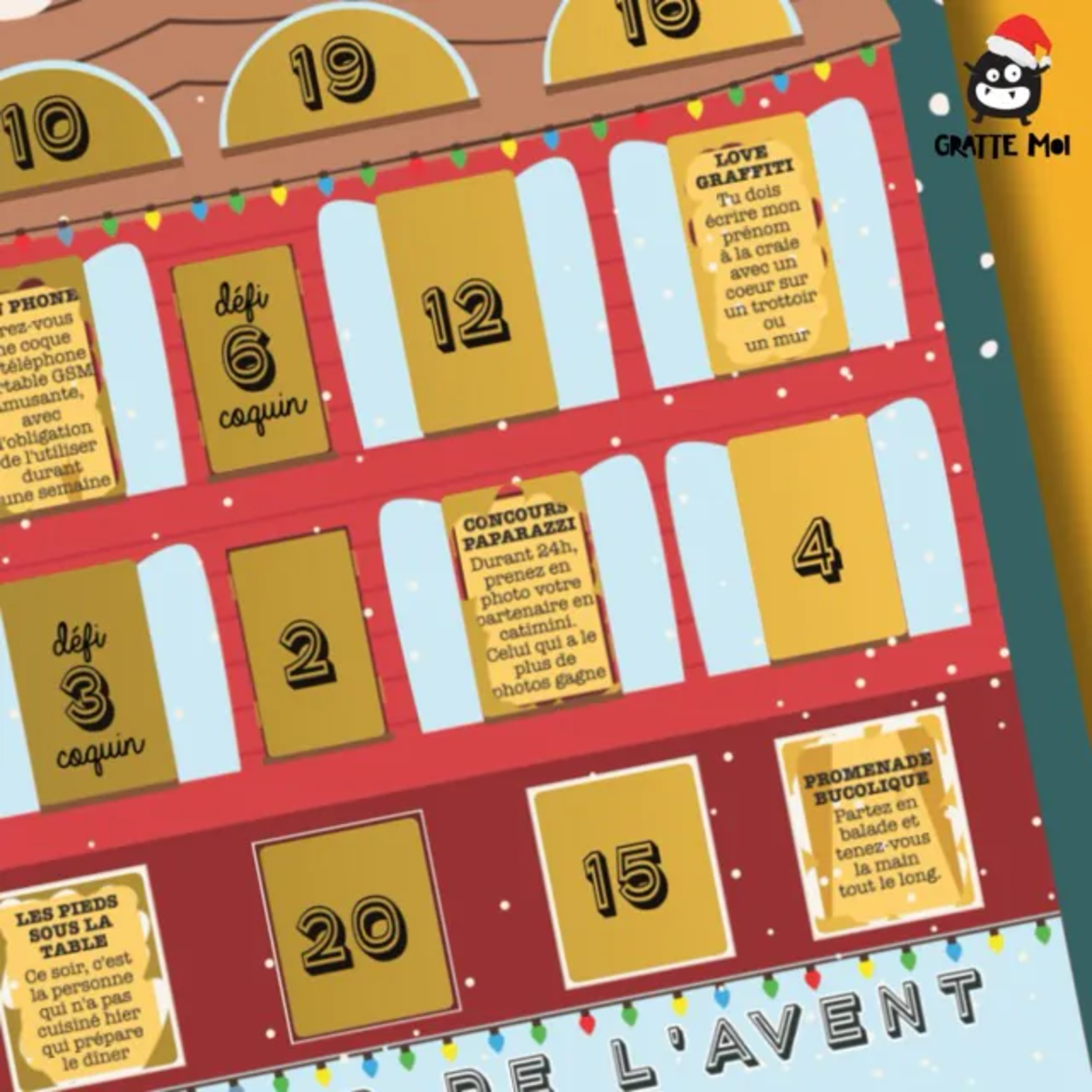 Gratte-moi Gratte-moi - calendrier de l'Avent à  gratter - en couple
