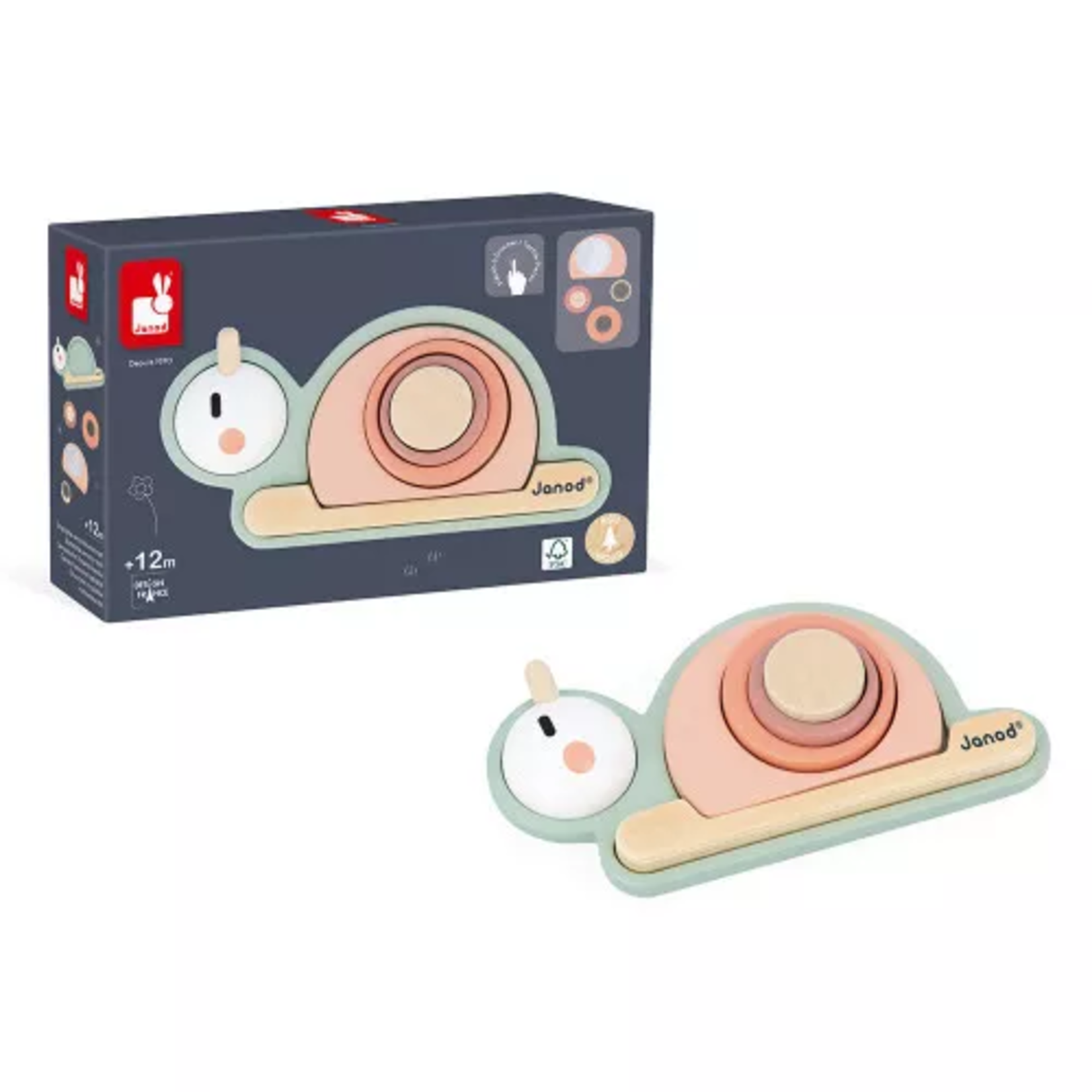 Janod Janod – swc – empilable sensoriel – escargot