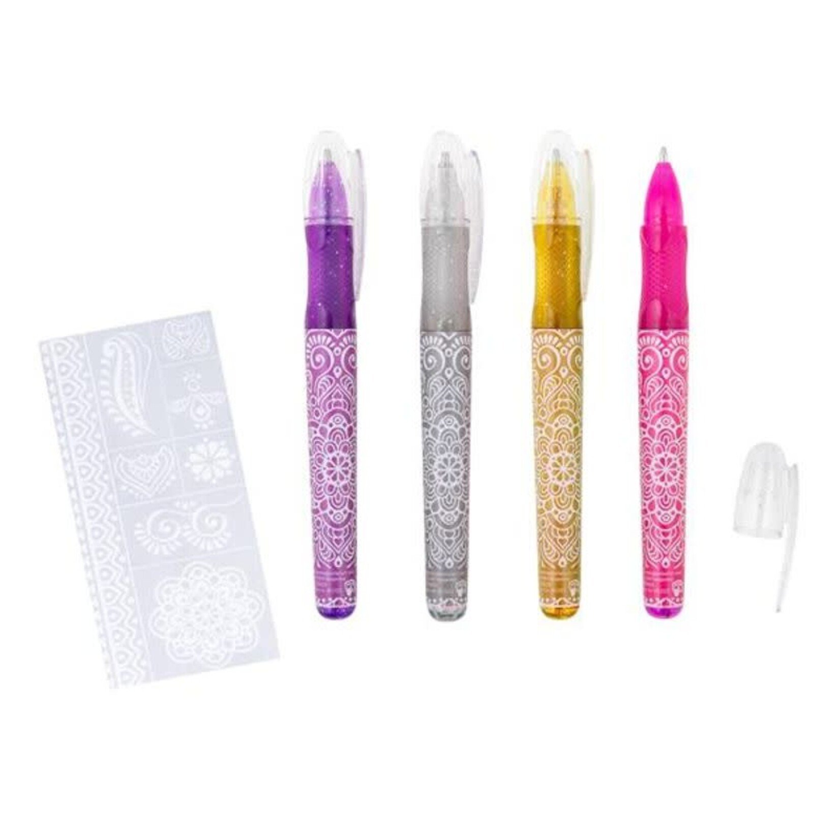 Trendhaus Trendhaus - festival feelings - 4 stylos gel pour tatouage