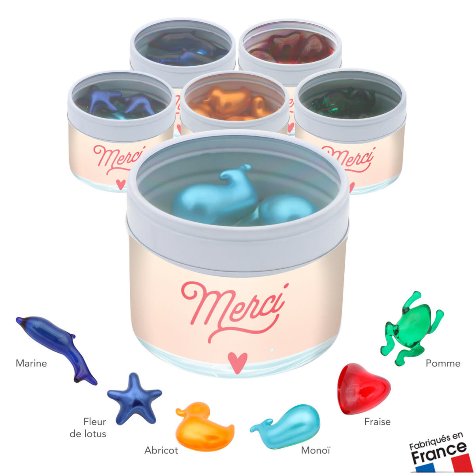 Bubble gum Boite billes de bain - merci