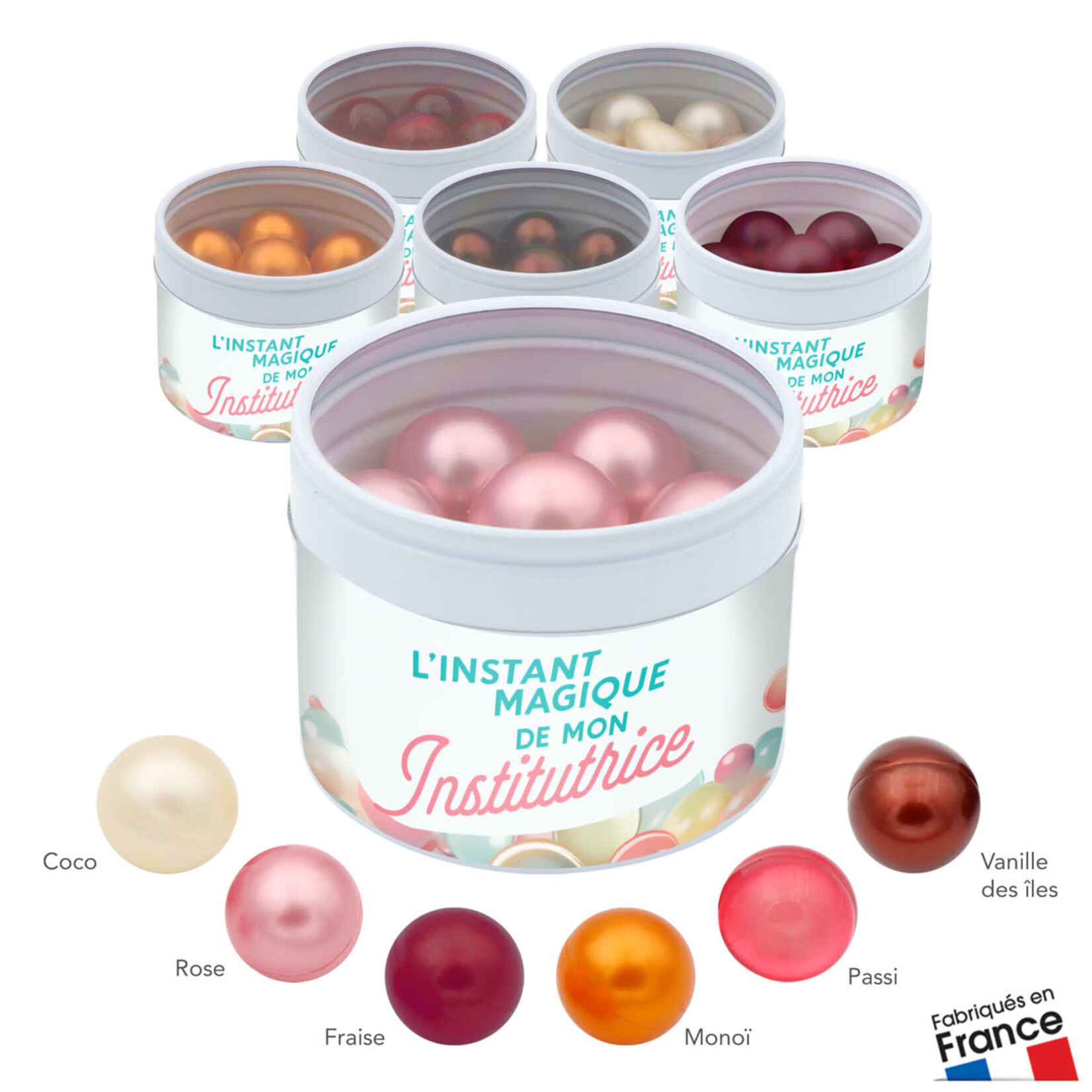 Bubble gum Boite billes de bain - l'instant magique de mon institutrice