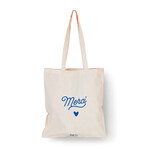 Bubble gum Tote bag - naturel - merci - coeur