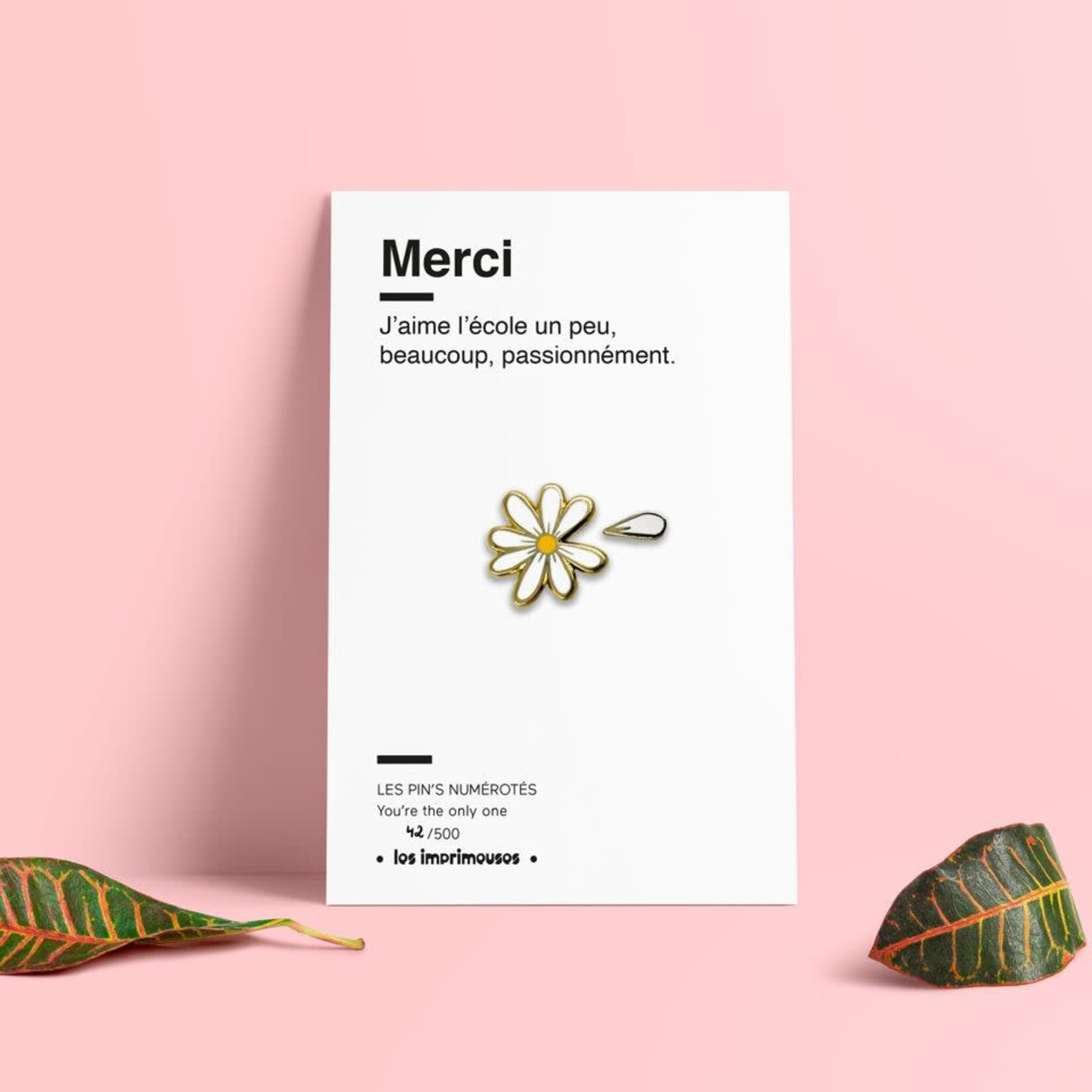 Les imprimeuses Les imprimeuses - pin's - marguerite - fin d'année