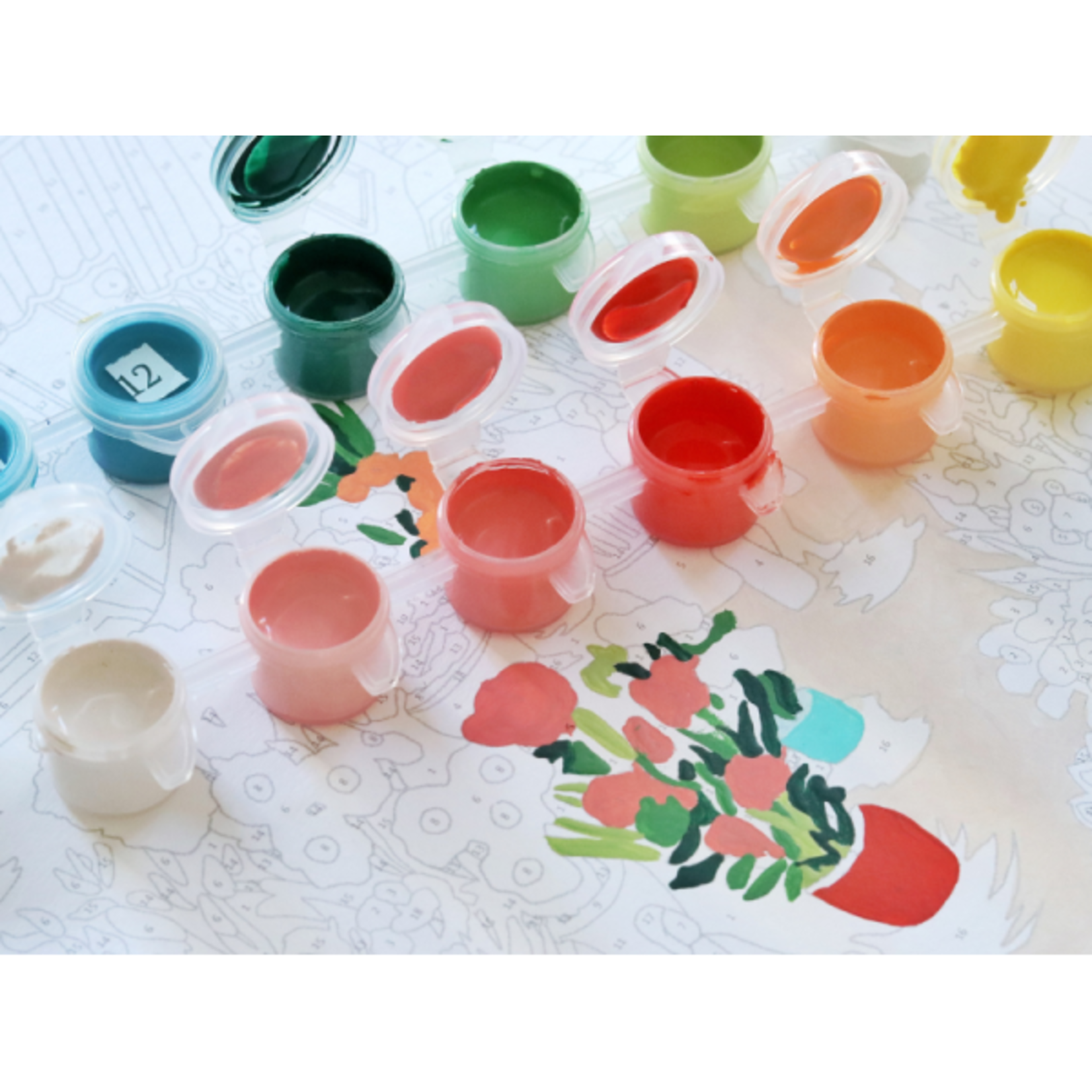 La petite épicerie La petite épicerie - Kit peinture au numéro - flower market / Zaz Art