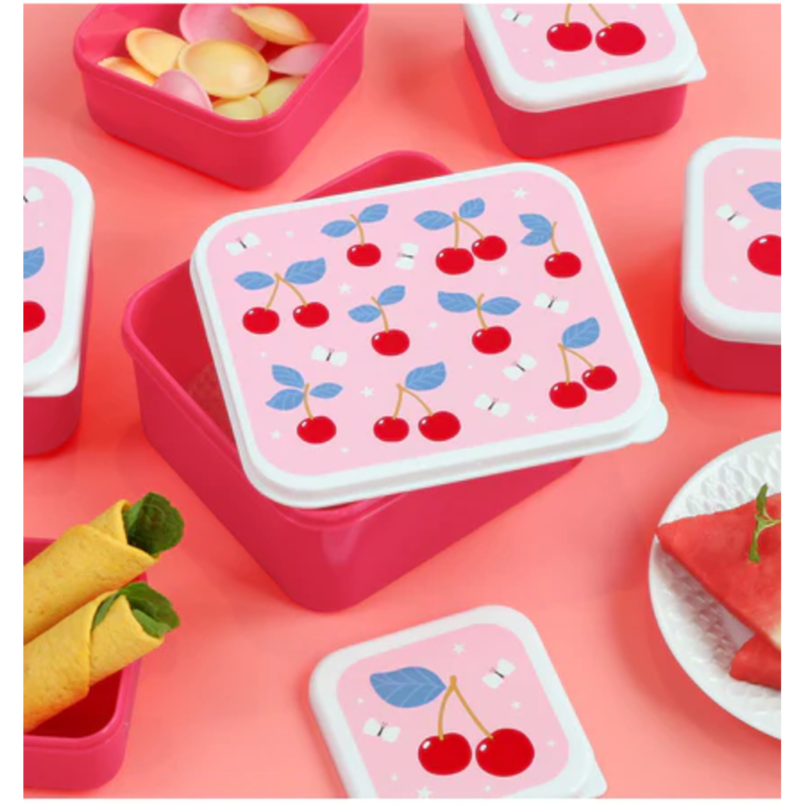 A little lovely company ALLC – Snack box x4 - cerises