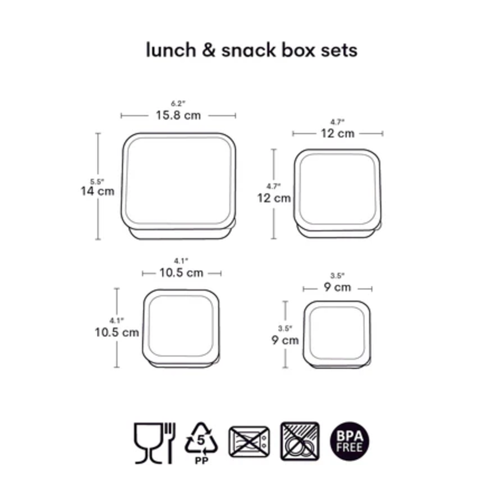 A little lovely company ALLC – Snack box x4 - cerises