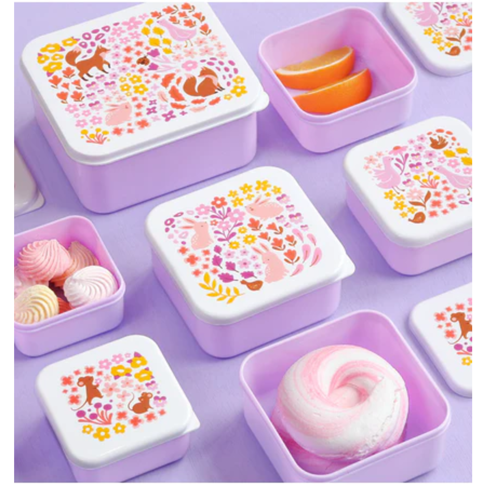 A little lovely company ALLC – Snack box x4 - flower garden