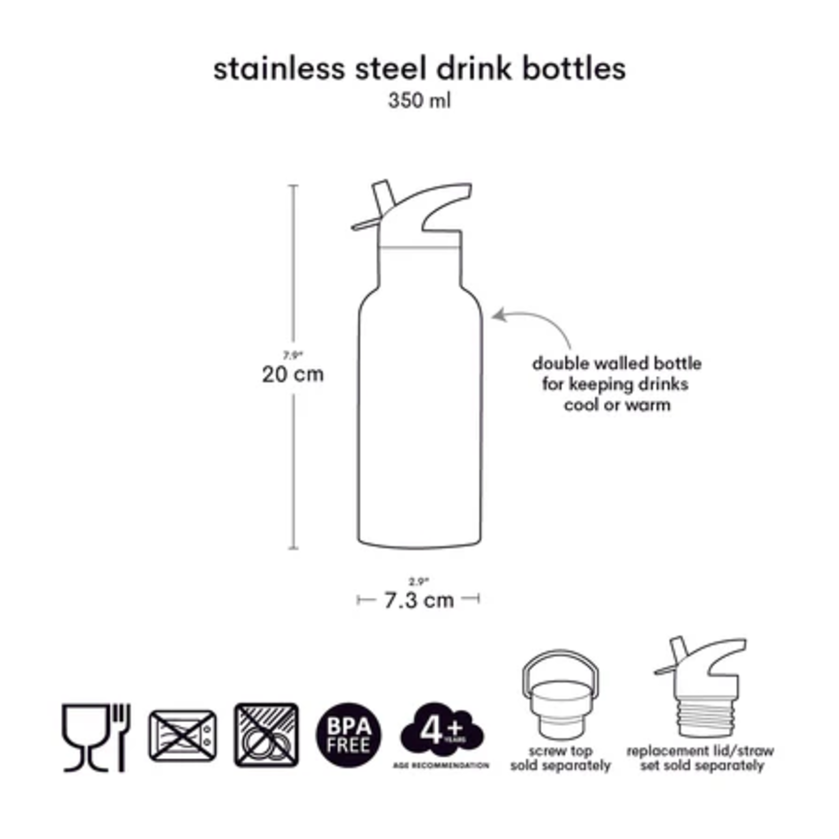 A little lovely company ALLC - bouteille isotherme – animal friends