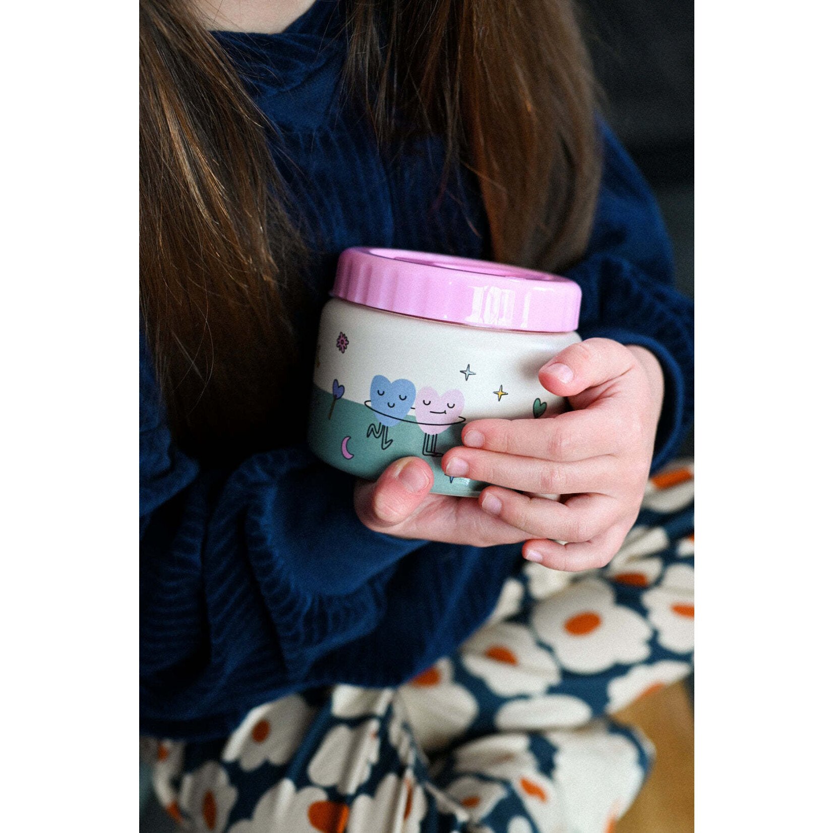 The cotton cloud The cotton cloud - boite repas isotherme - dancing hearts - 350ml