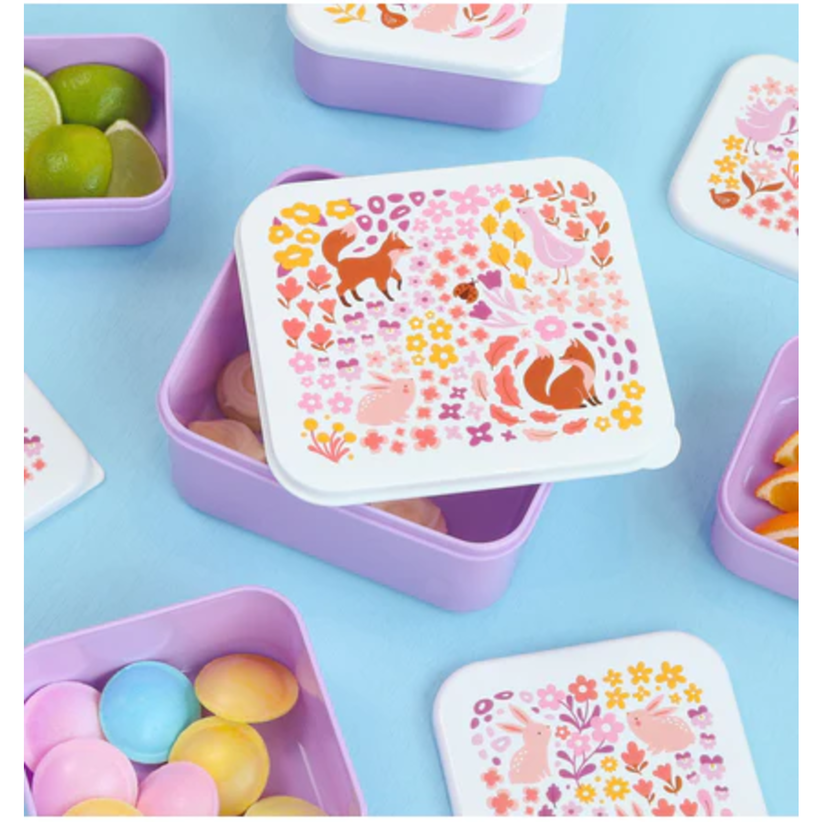 A little lovely company ALLC – Snack box x4 - flower garden