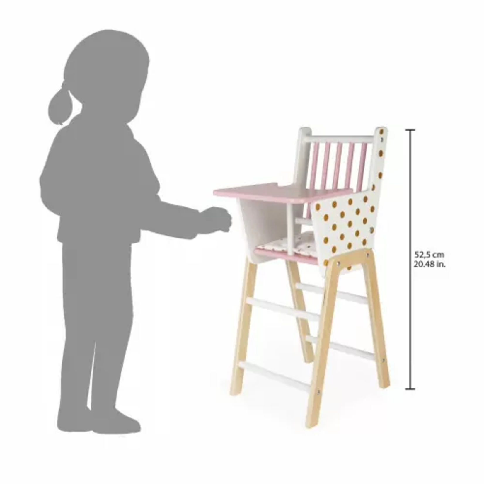 Janod Janod - chaise haute - candy chic