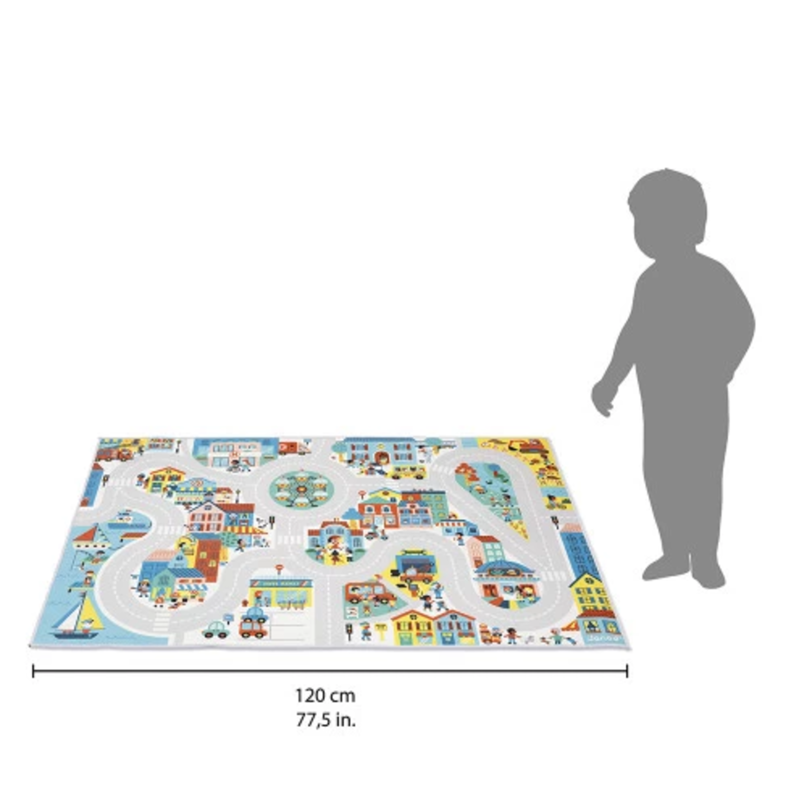 Janod Janod - cross roads - tapis - ville