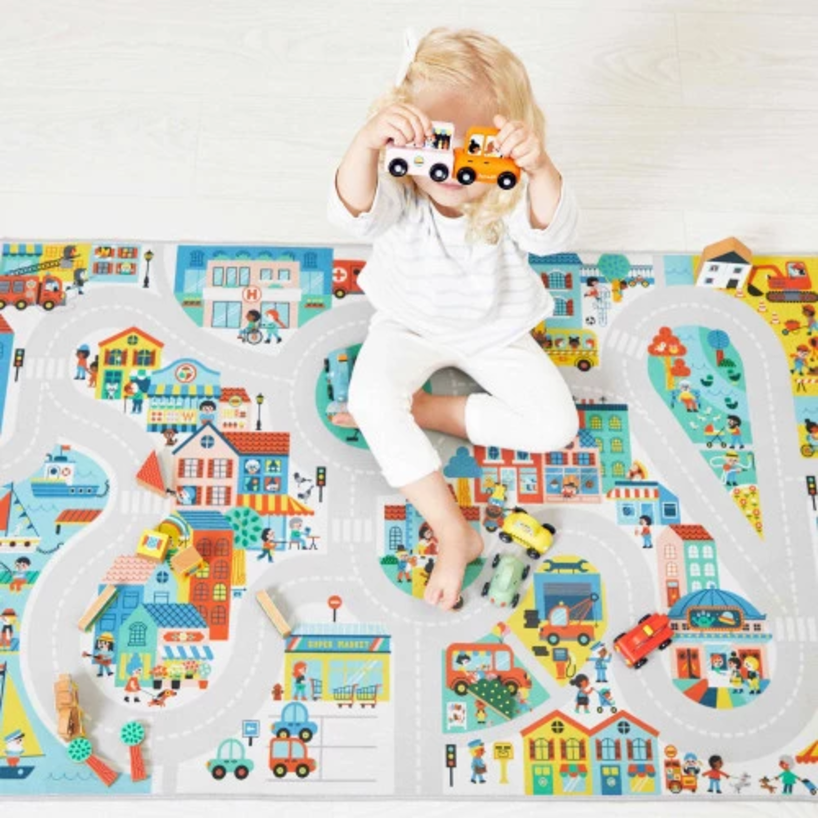 Janod Janod - cross roads - tapis - ville