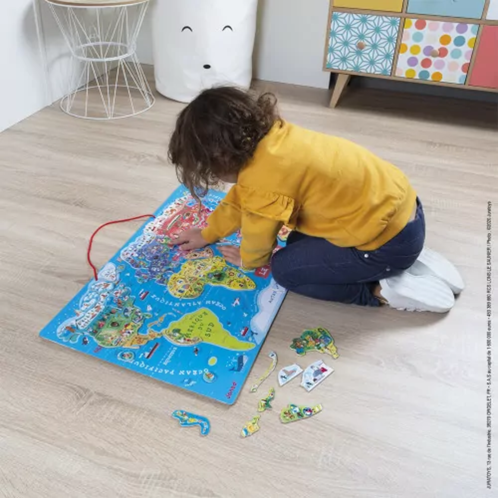 Janod Janod - puzzle magnétique  - monde