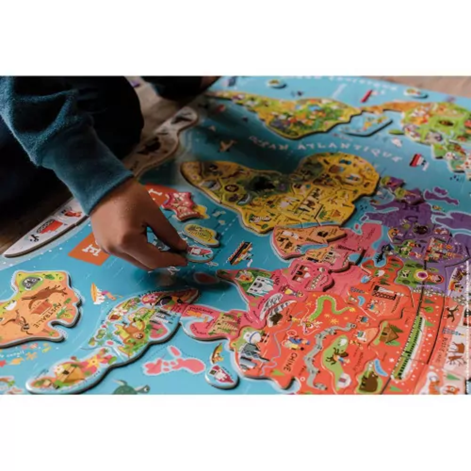 Janod Janod - puzzle magnétique  - monde