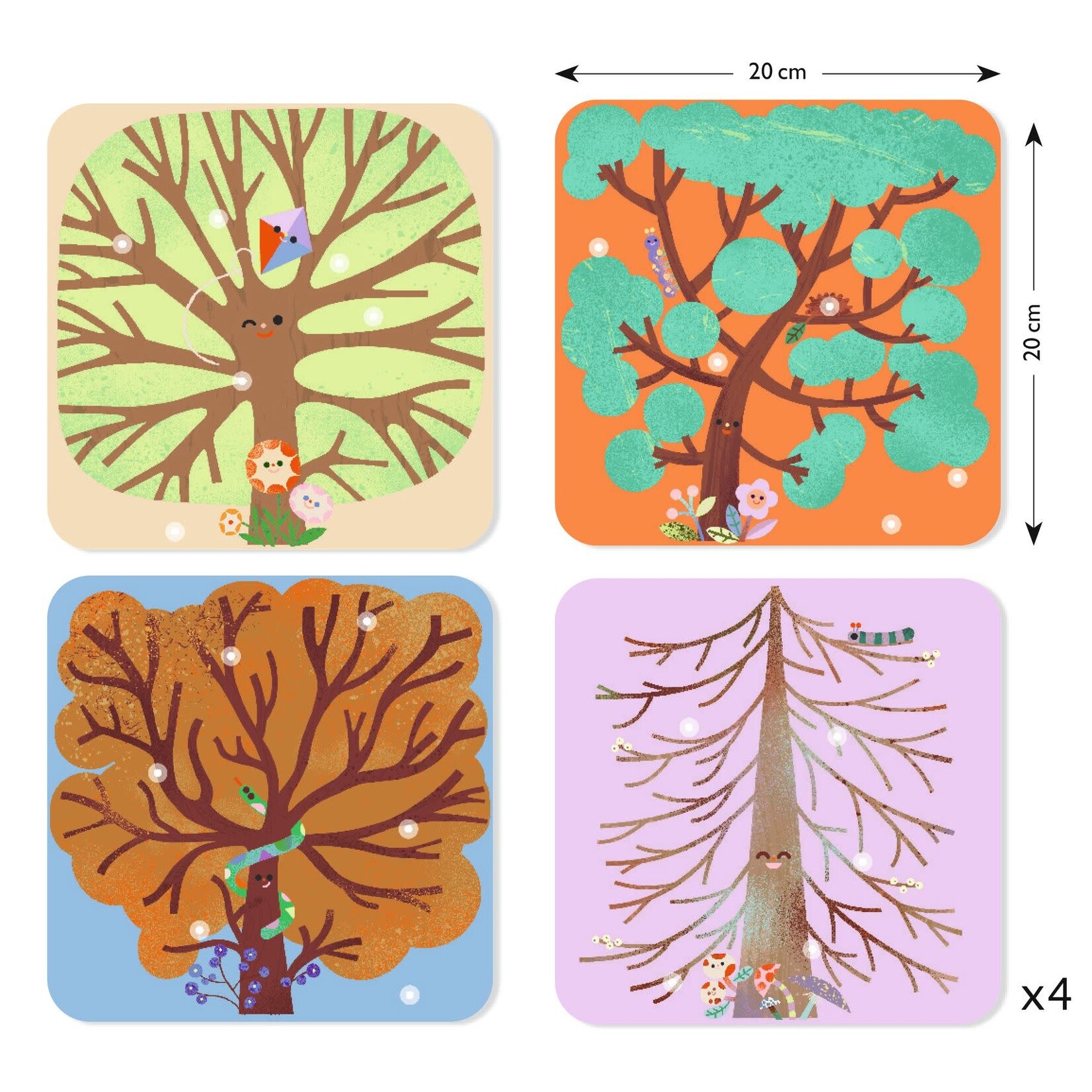 Djeco Djeco - collage feutrine - la ronde des saisons