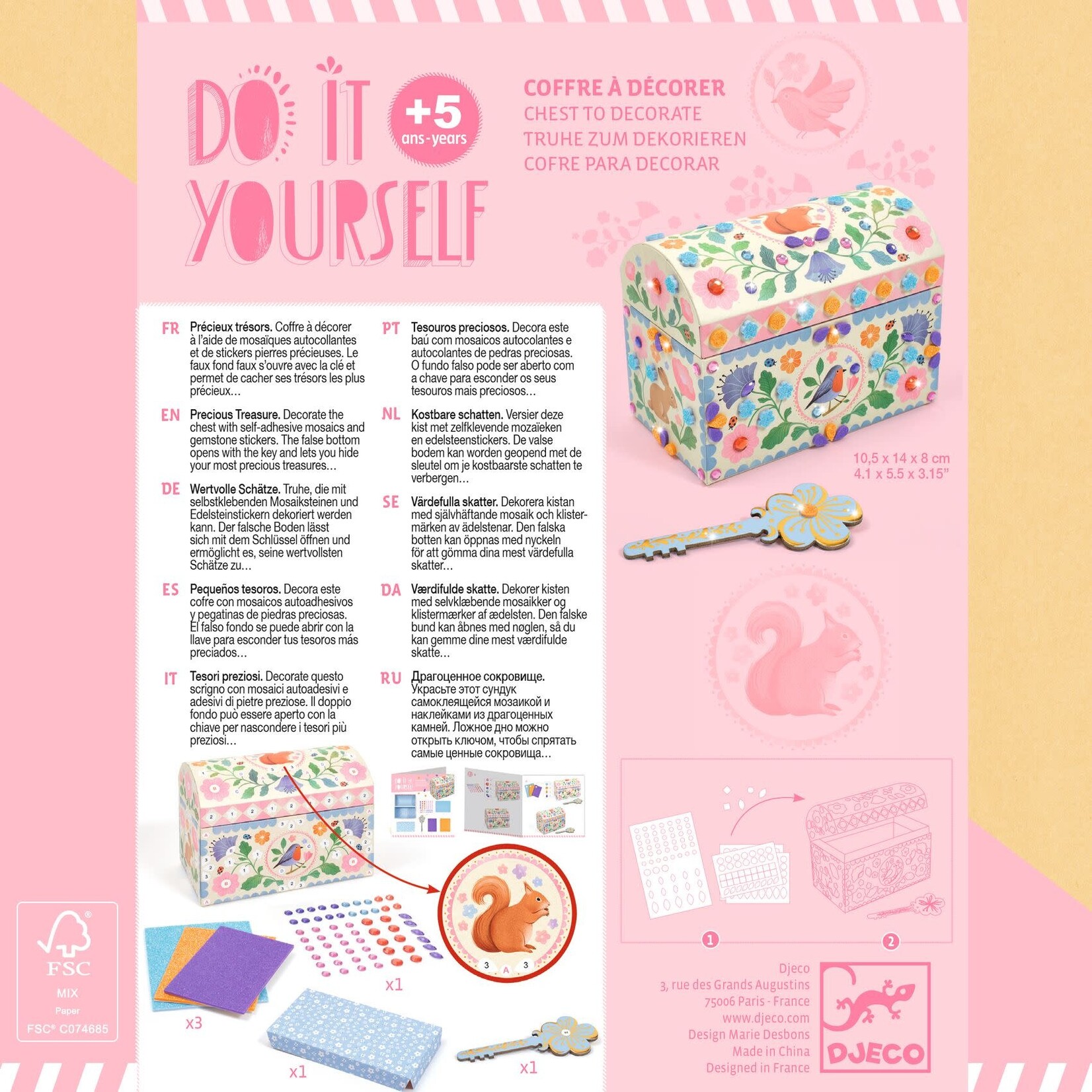 Djeco Djeco - DIY petit coffret - précieux trésors