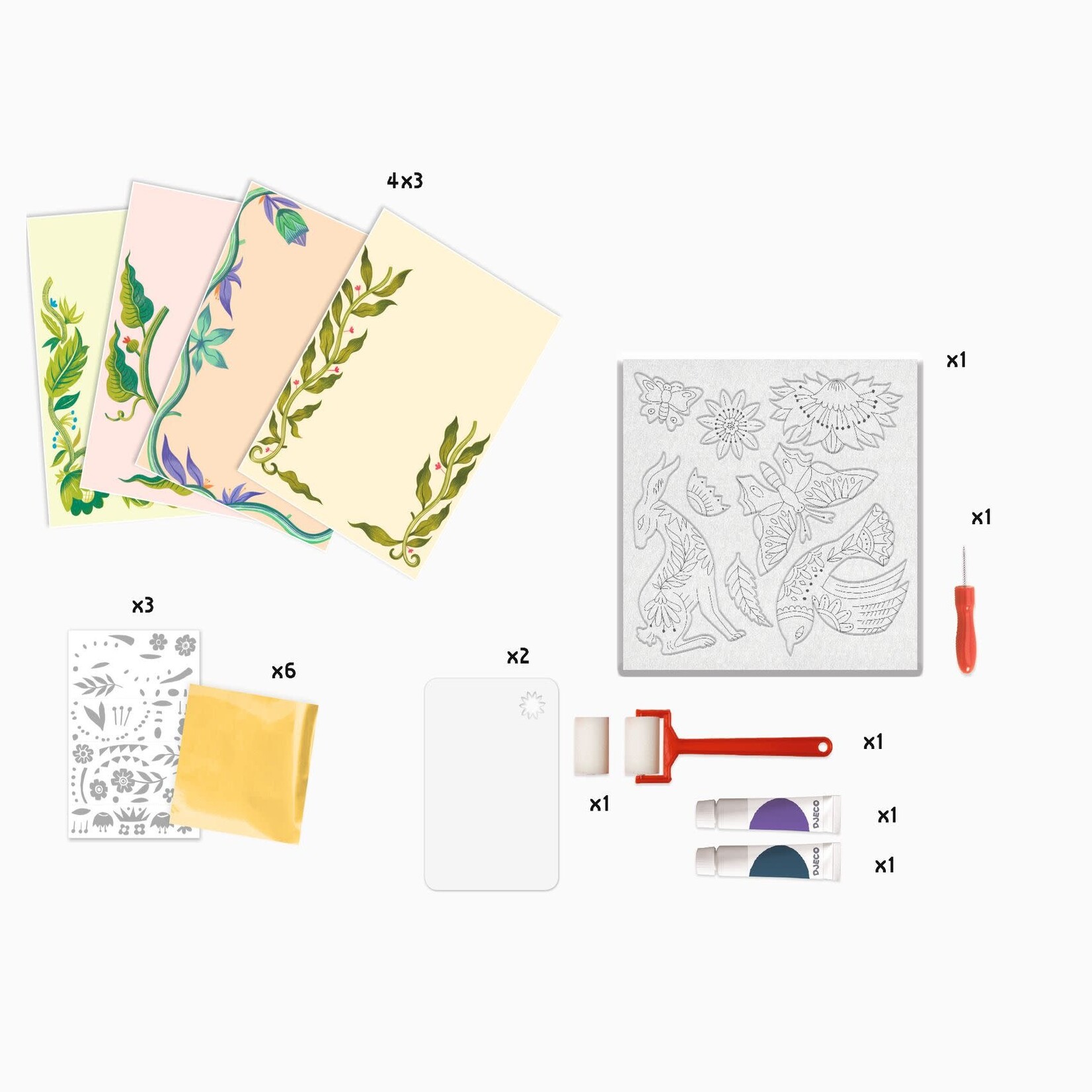 Djeco Djeco - gravure - passiflore