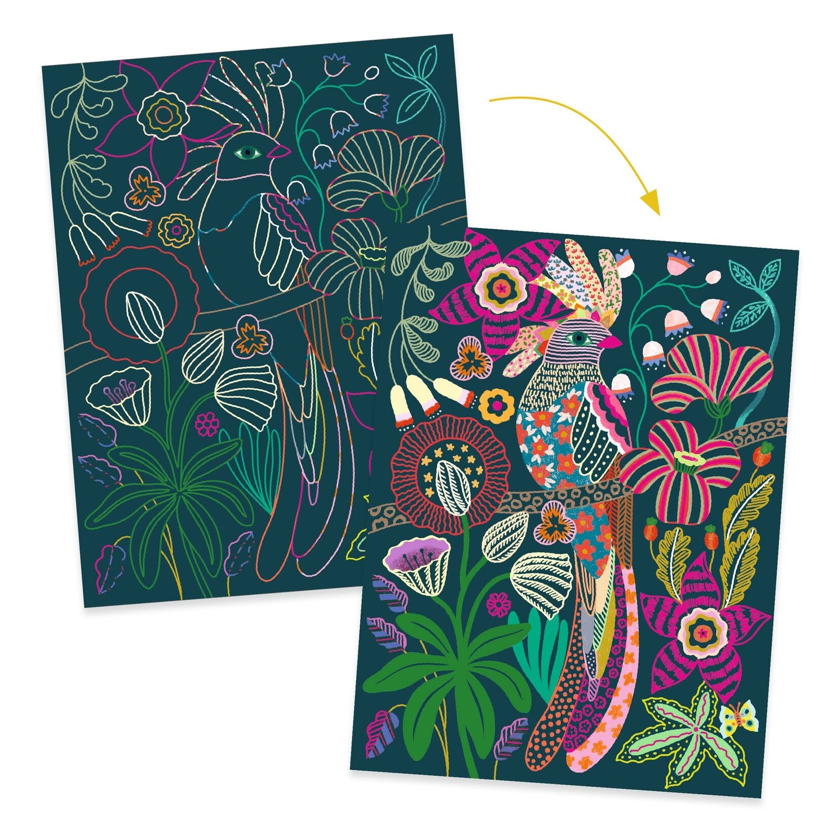 Djeco Djeco - cartes à gratter - rococo