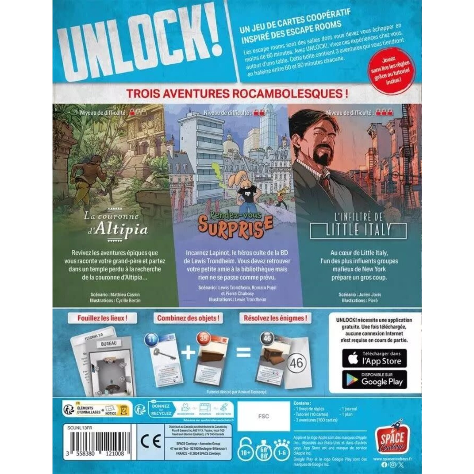 Jeux de société Unlock 13 – risky adventures