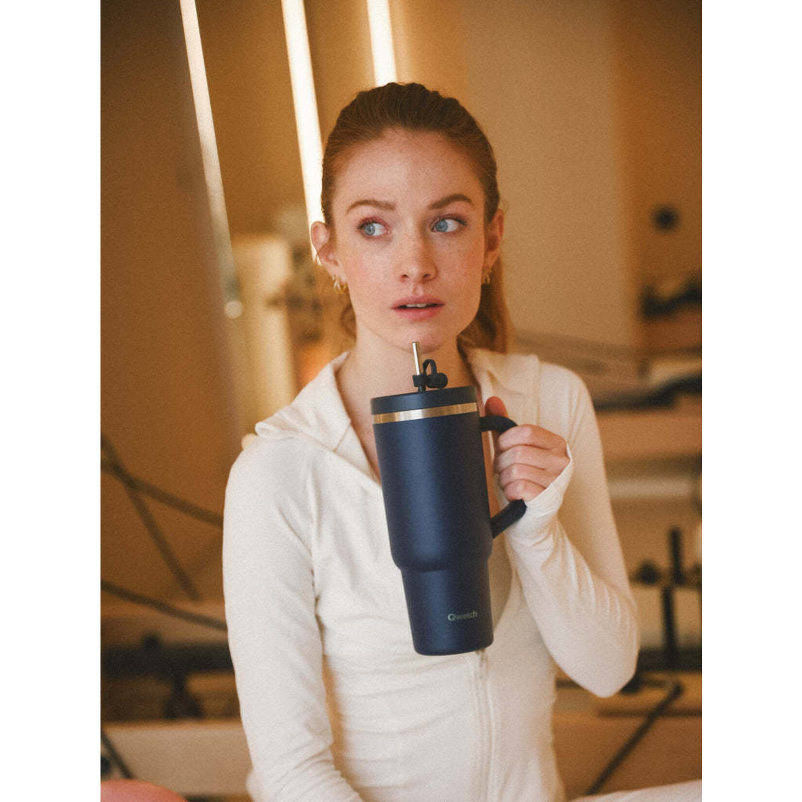 Qwetch Qwetch – travel cup isotherme - Matt - bleu nuit - 900ml