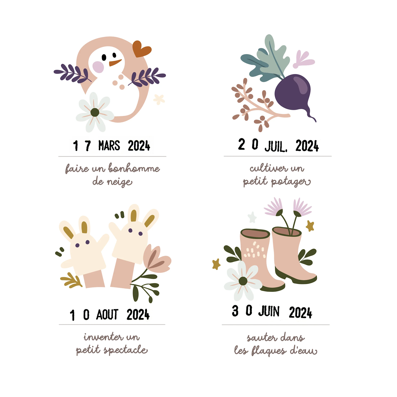 Les petites dates Les petites dates – nos jolis moments en famille
