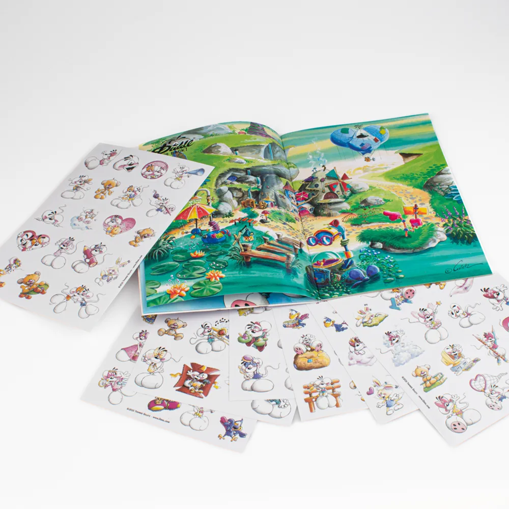 Diddl Diddl - cahier avec stickers repositionnables A5
